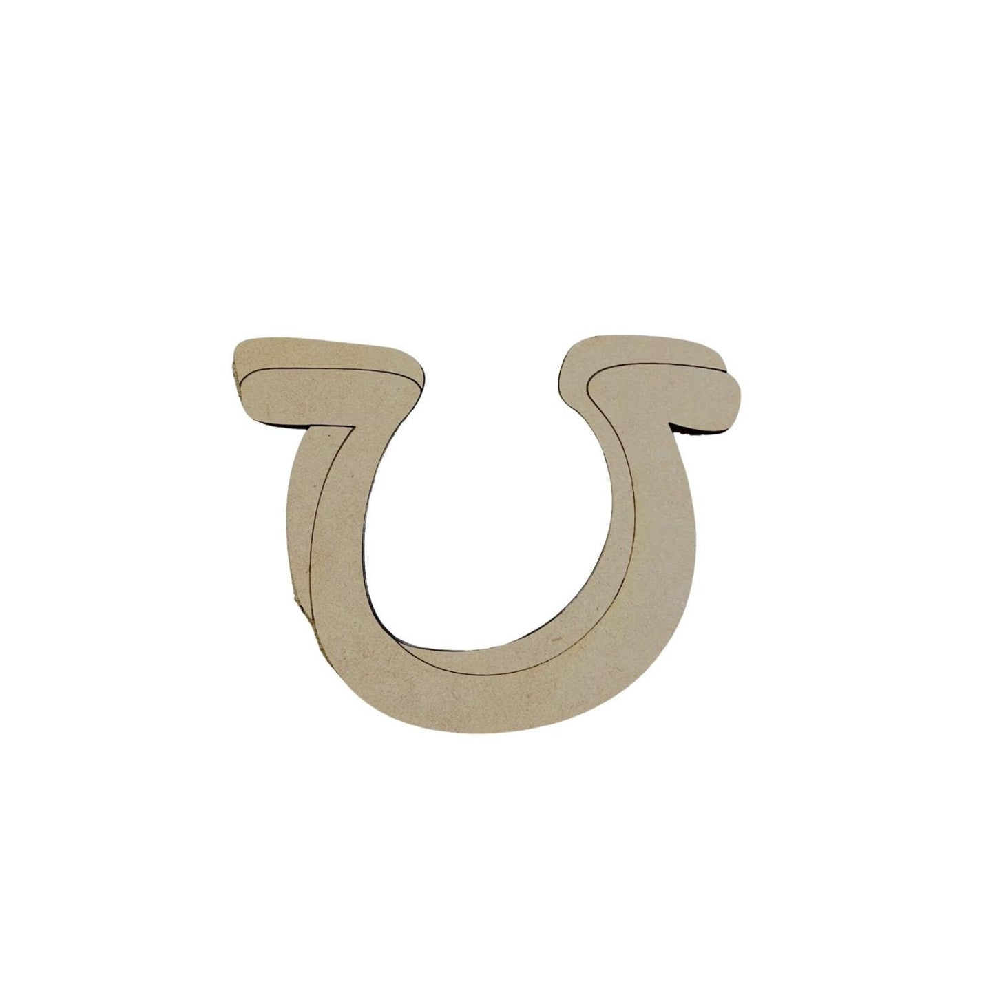 Large 12" - 22" | Good Luck Horseshoe | St Patrick's Day Decor | Craft Wood Shapes | Spring Decor | DIY Crafts | Paint by Lines