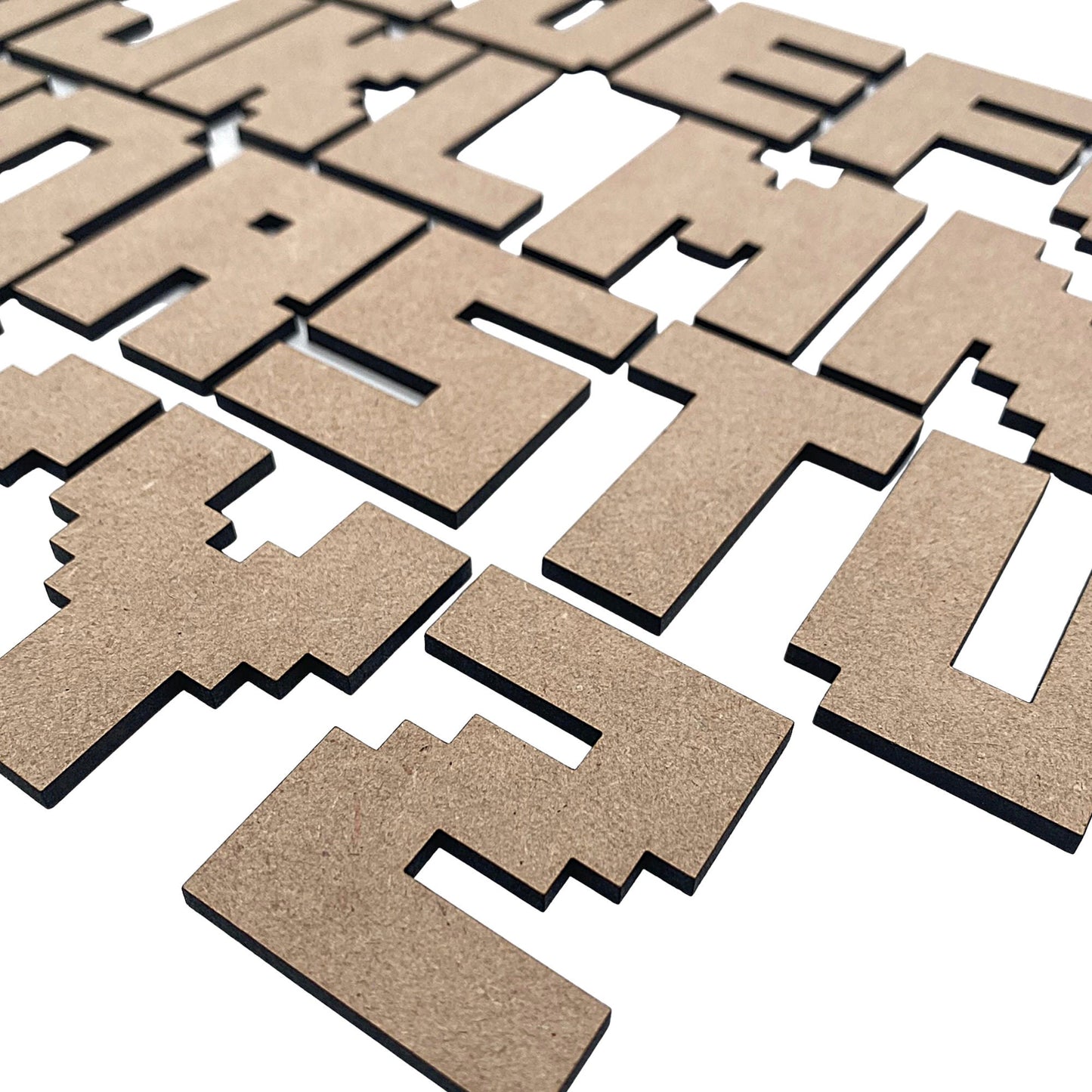 Mine Crafter Wooden Letters