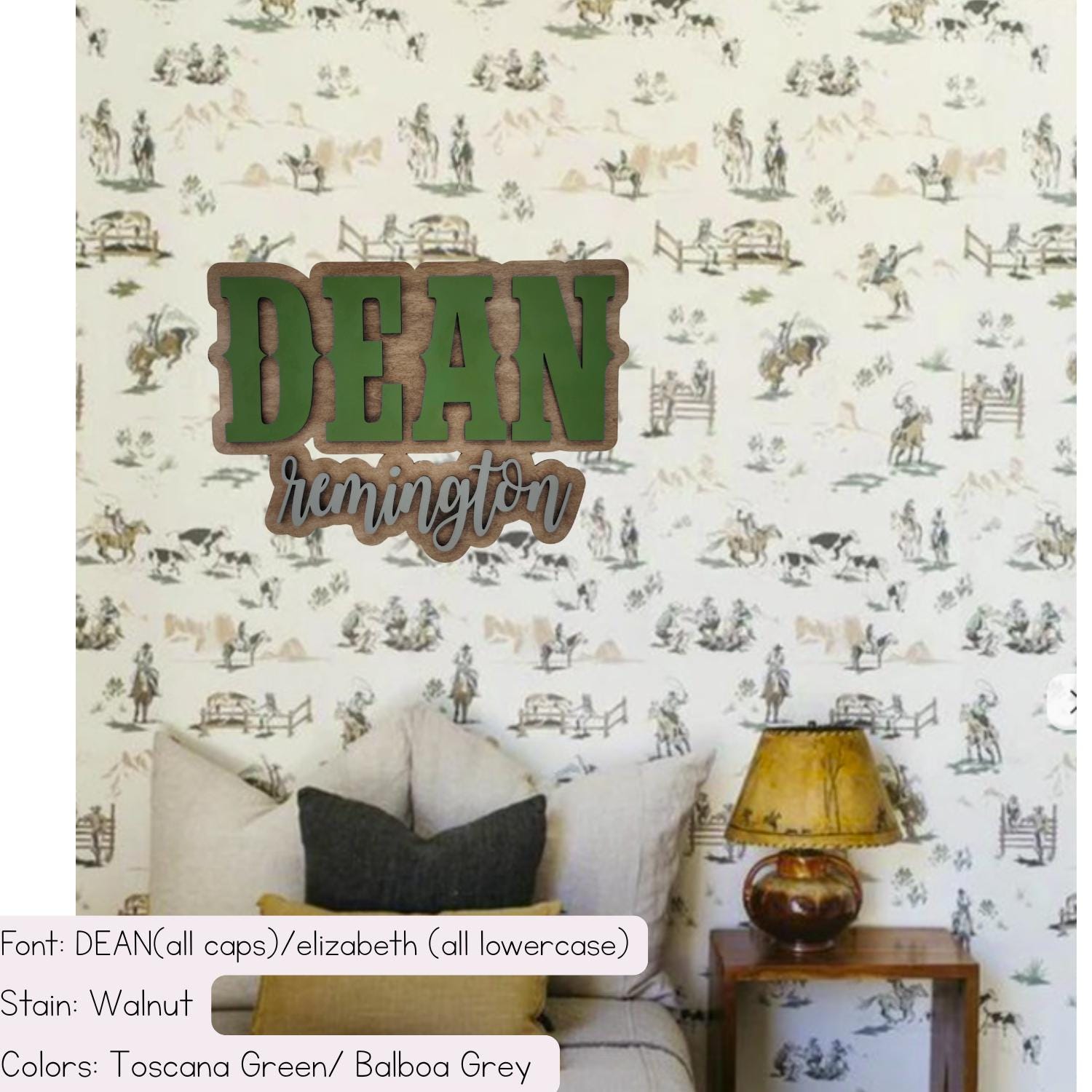 Western Boy Name Nursery | Boy Room Decor | Wood Name Signs for Boys