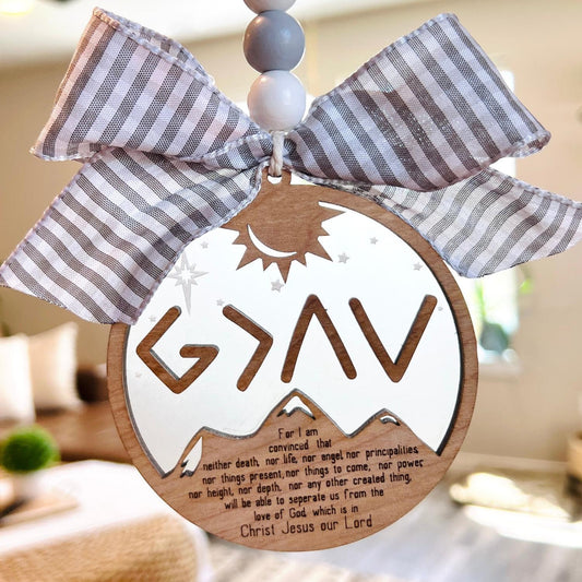 Christian Car Charm | God is Greater Than The Highs and Lows | Christian Gifts