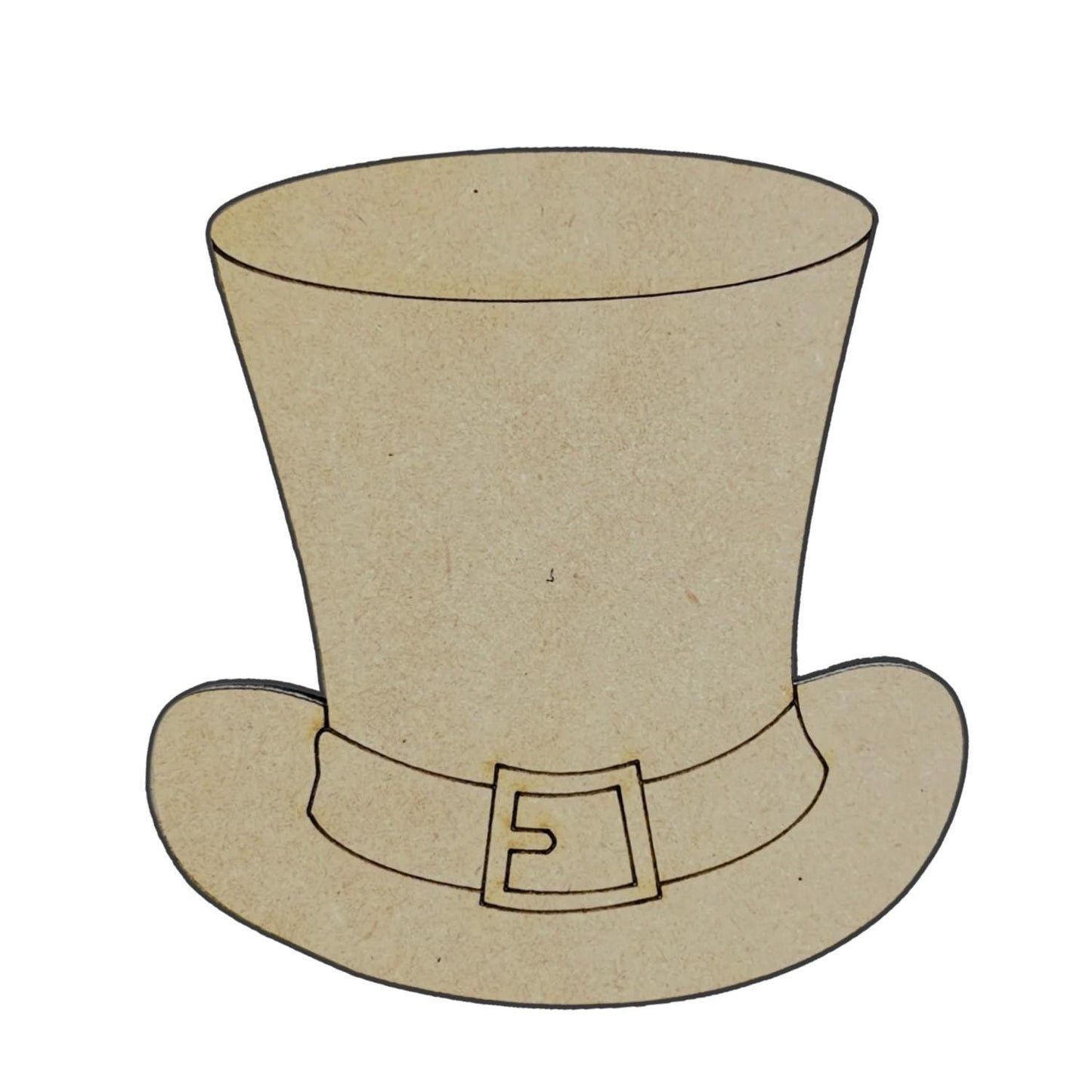 Large 12" - 22" | Tall Buckle Hat | St Patrick's Day Decor | Craft Wood Shapes | Spring Decor | DIY Crafts | Paint by Lines