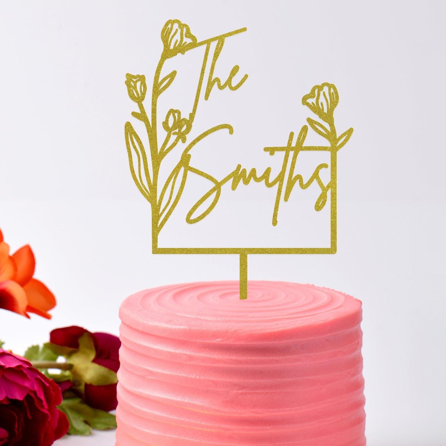 Wedding Personalized Cake Topper | Custom Name Cake Decor | Rustic Wedding Cake Decor | Anniversary Cake Topper | Personalized Wedding Decor