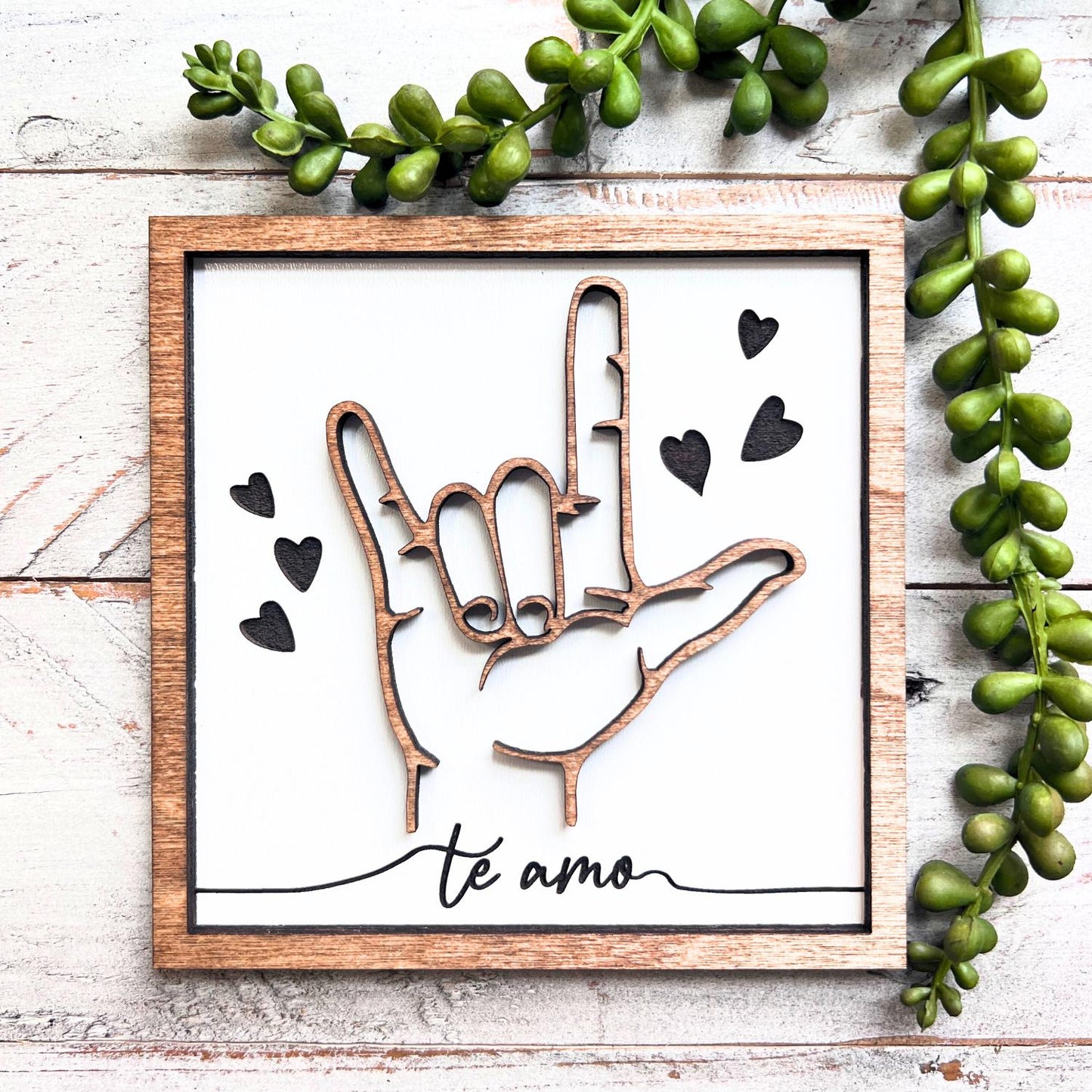 ASL Sign Language Sign for I Love You | 9 Colors | I Love You Sign | Gifts for Her | Gifts for Him | Valentine's Day Gifts