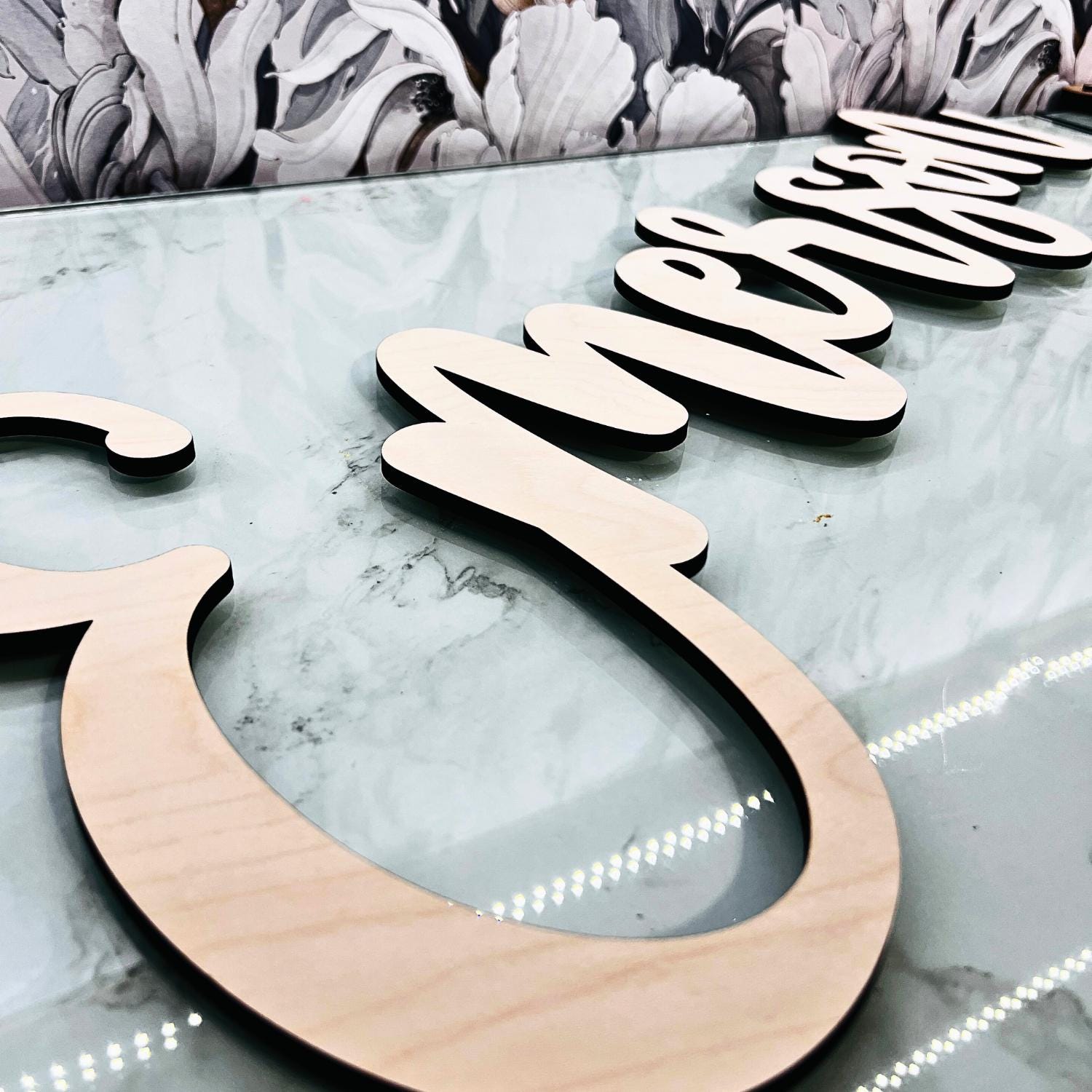 Wooden Name Cutout, Personalized Nursery Decor, Baby Shower Decoration, Baby Name Reveal, Custom Cutout Names
