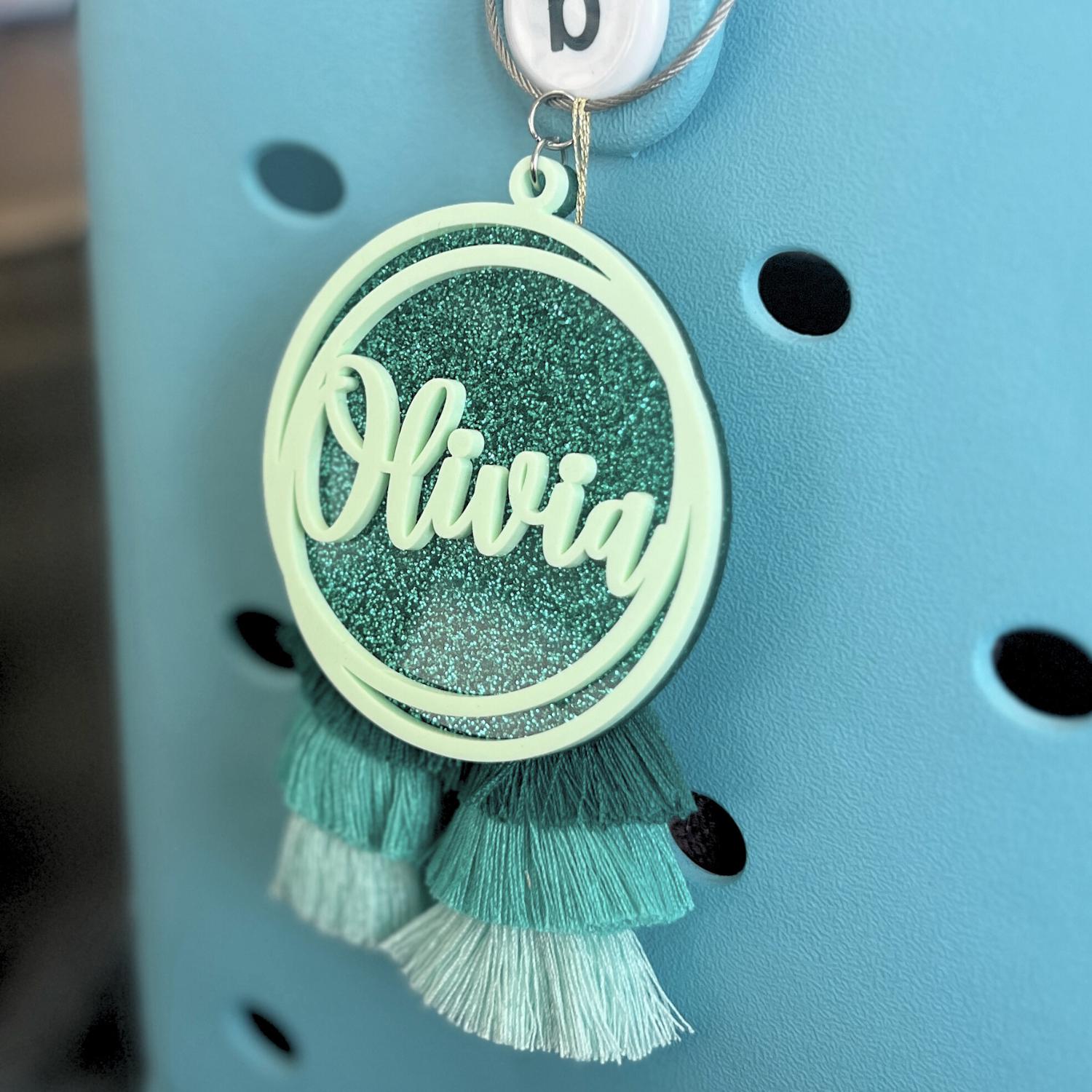 MORE COLORS Available! Three Tier Tassel with Charm