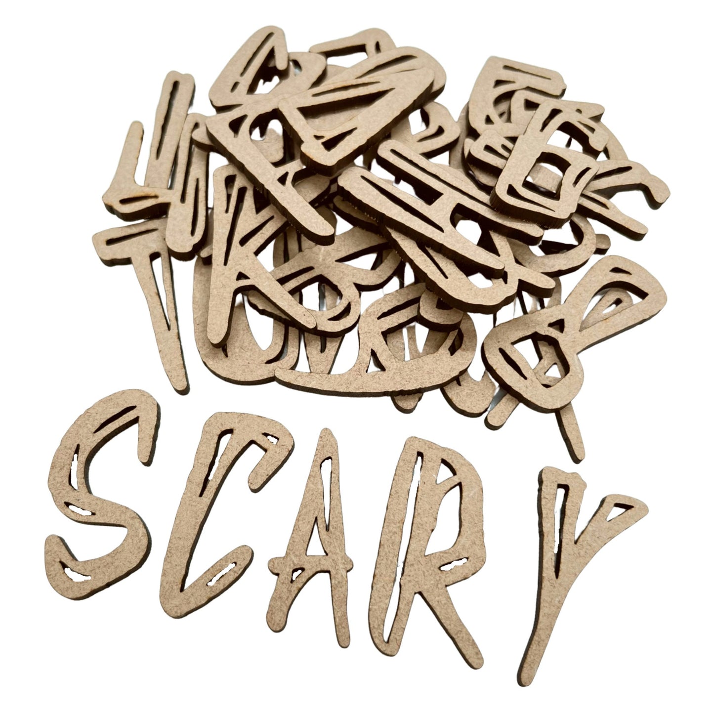 Wasted HALLOWEEN Wooden Letters