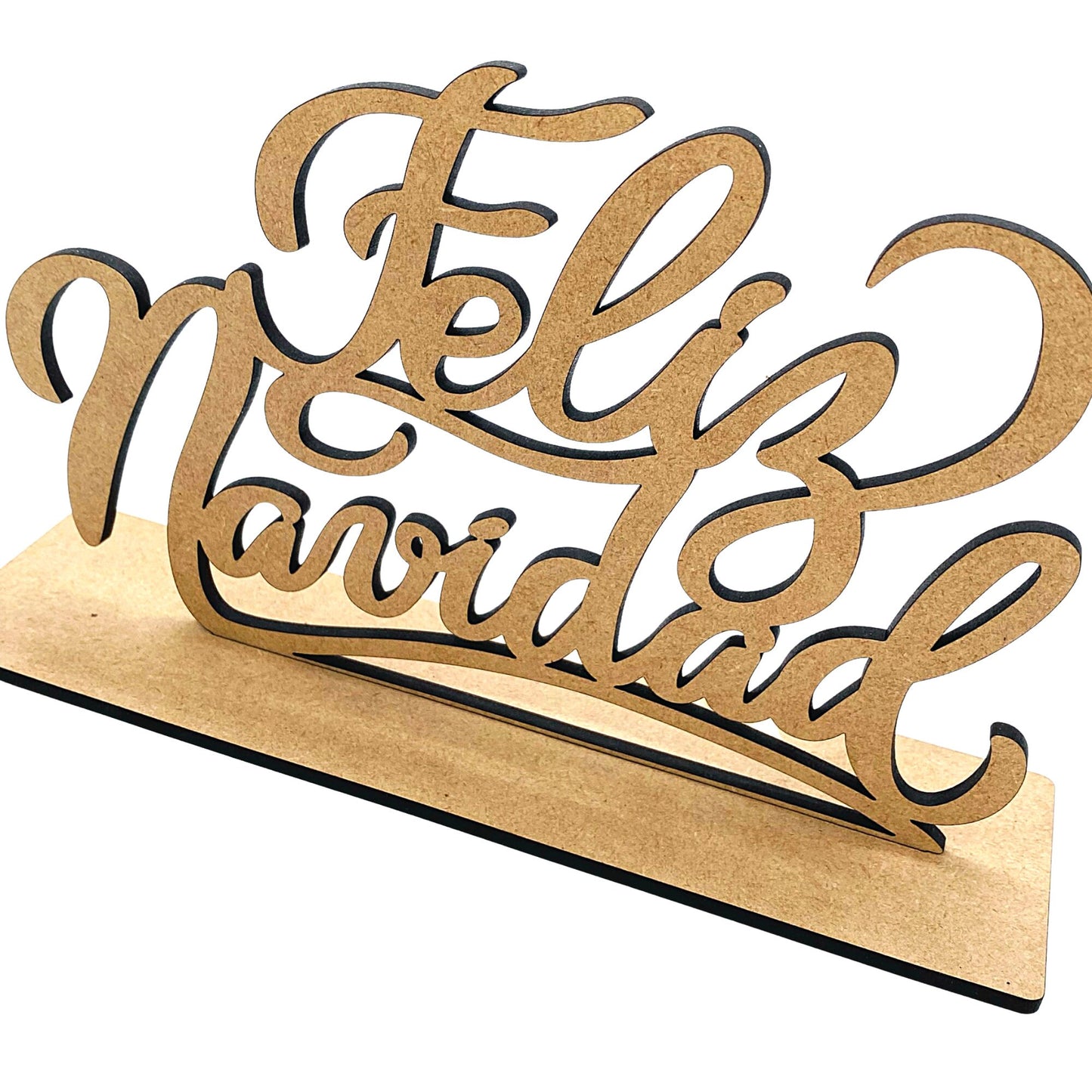 Feliz Navidad Mantel Decor | Wooden Mantel Decorations| Spanish Christmas Decor | Fireplace Decor | Christmas Tree Decorations