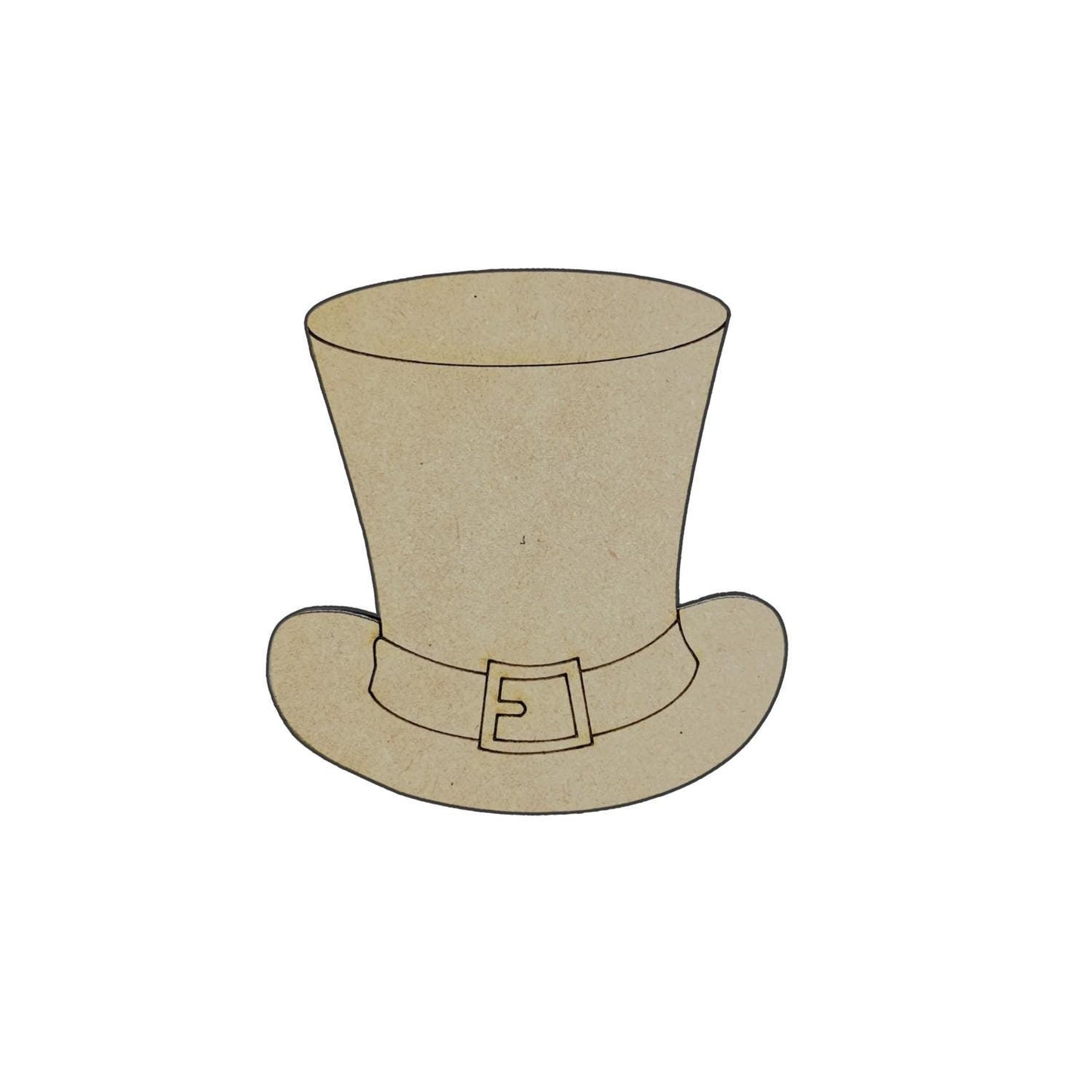 Small 2"- 10" | Tall Buckle Hat | St Patrick's Day Decor | Craft Wood Shapes | Spring Decor | DIY Crafts | Paint by Lines