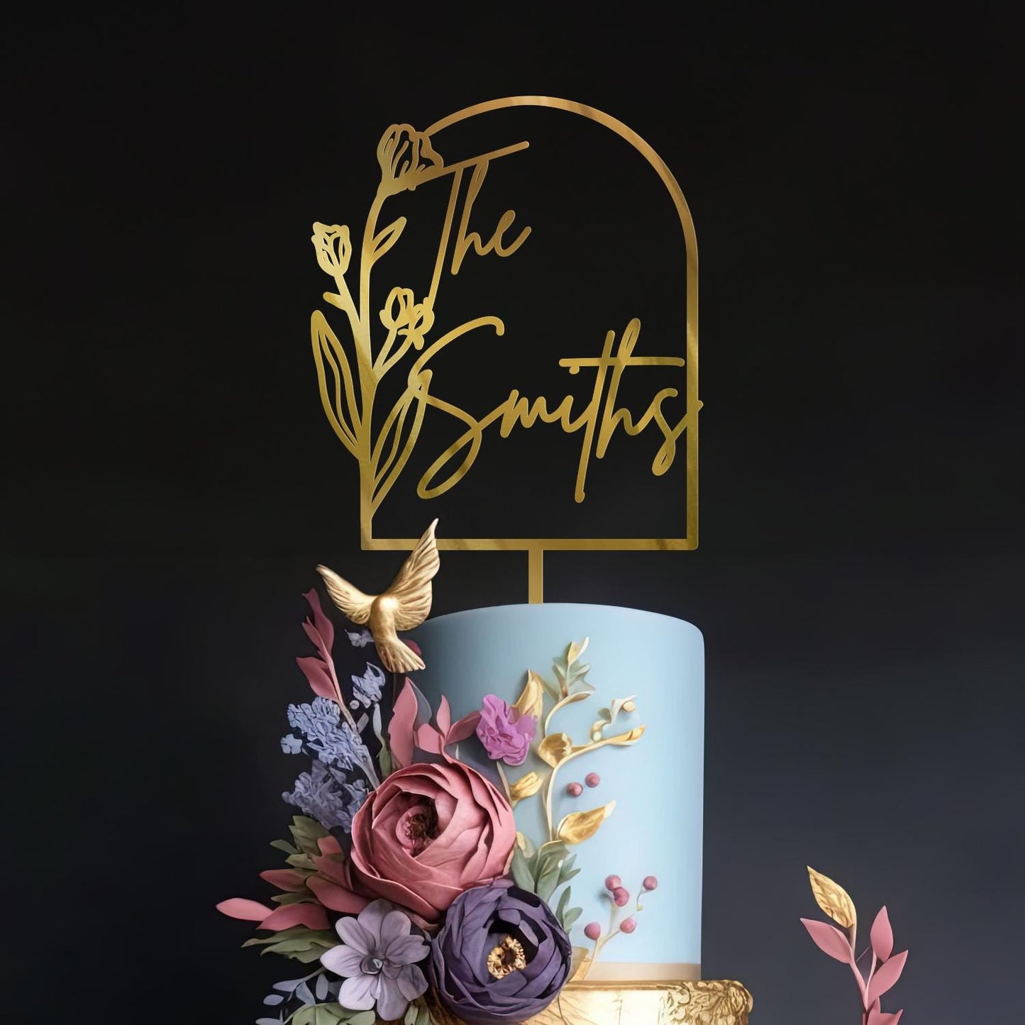 Wedding Personalized Cake Topper | Custom Name Cake Decor | Rustic Wedding Cake Decor | Anniversary Cake Topper | Personalized Wedding Decor