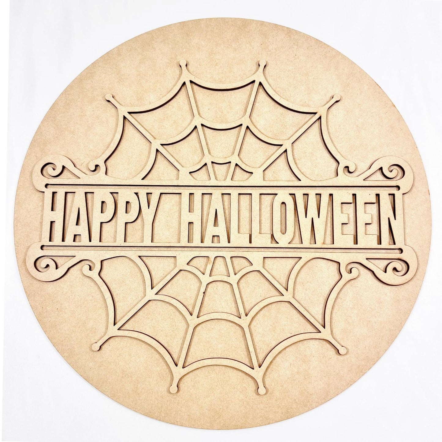 Large Spider Web with Last Name | Personalized Halloween Decor | DIY Halloween door sign | Family Name Halloween Sign