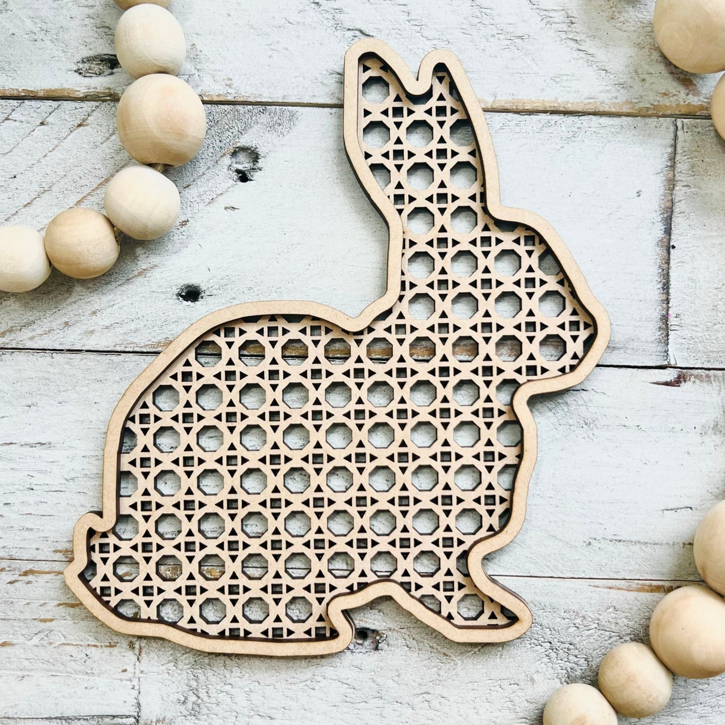 Rattan Bunny | Rattan Rabbit | Rabbit Decor | Easter Decor | Easter Crafts