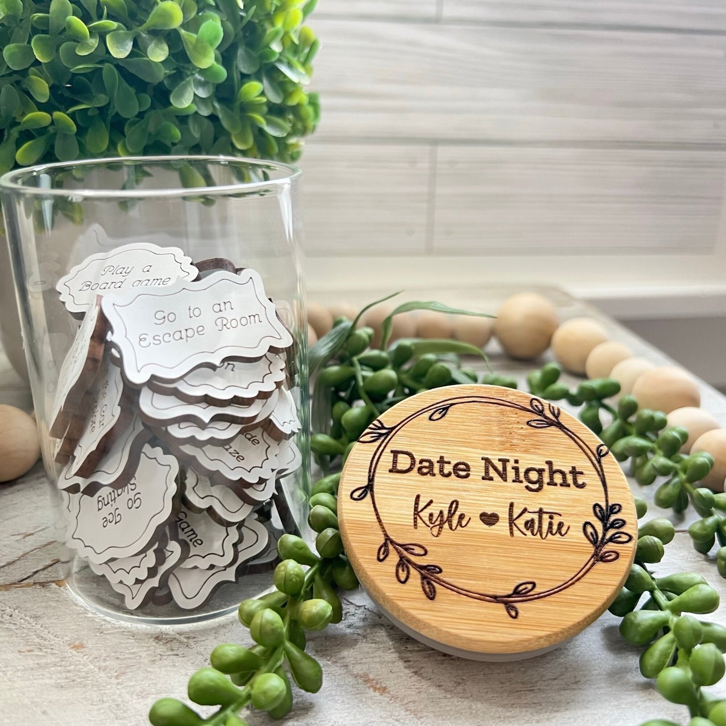 Personalized Date Night Jar | Date Night Ideas | Gifts for Her | Gifts for Him | Couple Gifts | Personalized Wedding Gifts