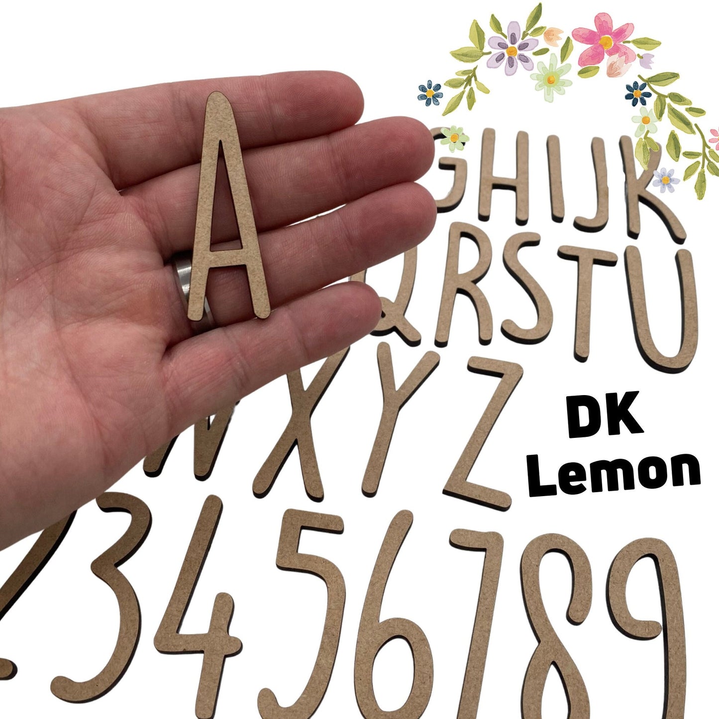 DK Lemon Wooden Letters