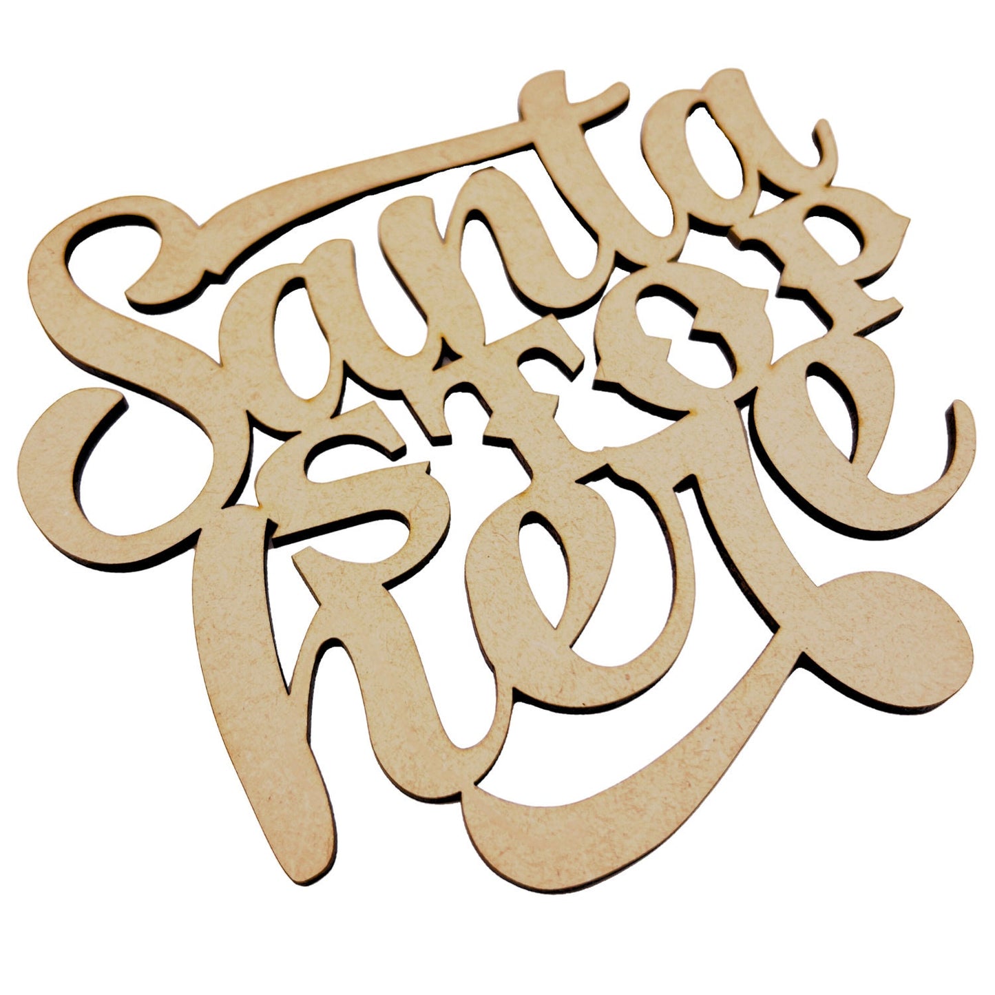 Large Santa Stop Here Sign Wood Cutout | Merry Christmas wood letter | Christmas wreath | Christmas Door hanger | Christmas Crafts |