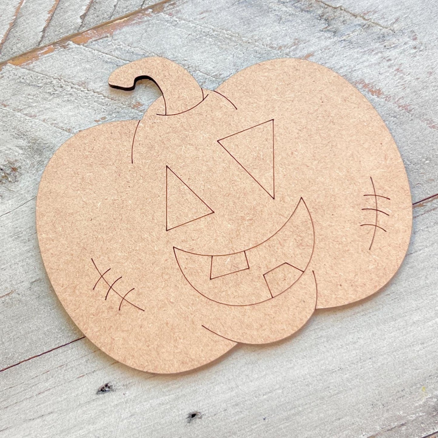 Happy Jack-O-Latern Pumpkin Face Cutout