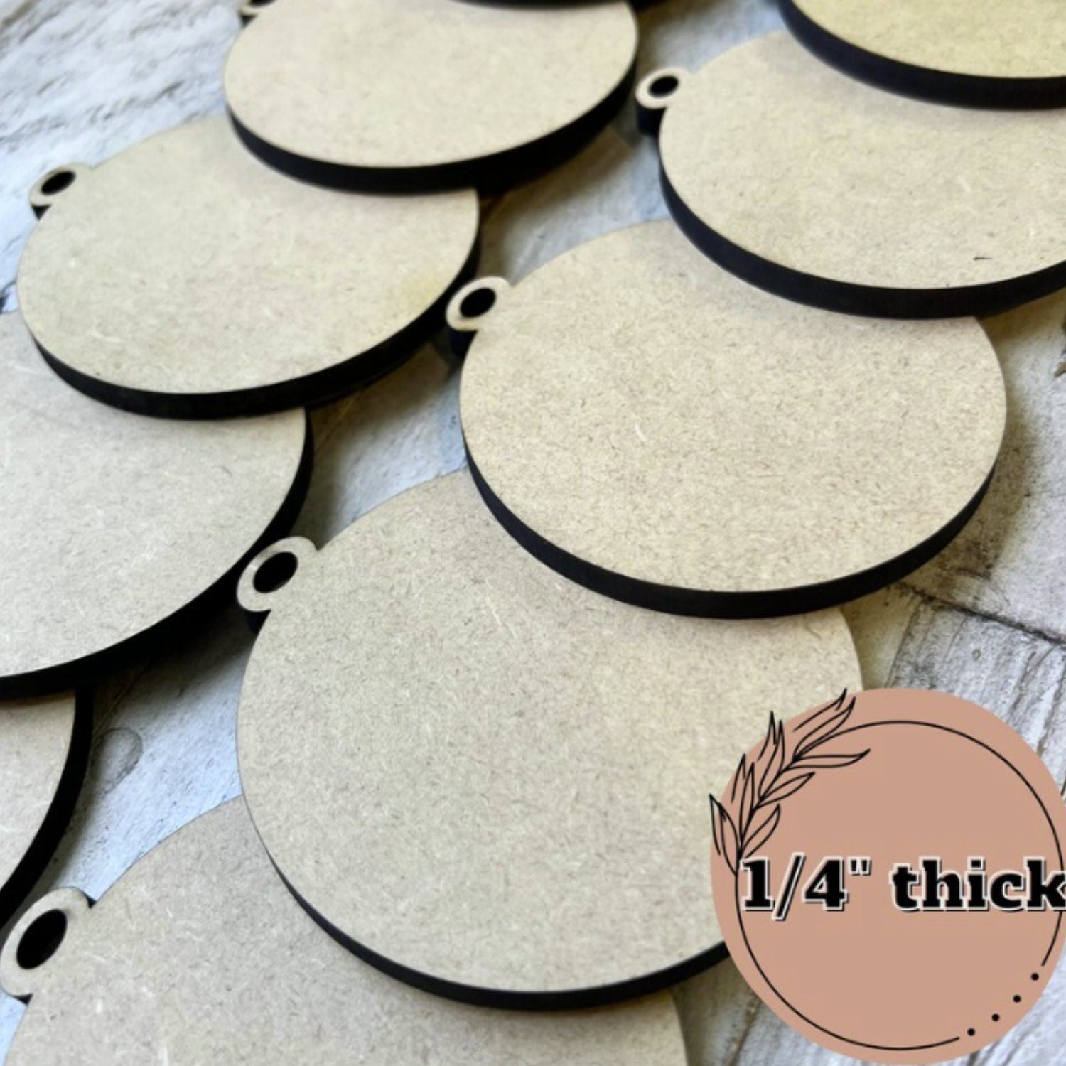 Set of 10 Wood Ornaments | Blank Wood Ornaments | Christmas Crafts |