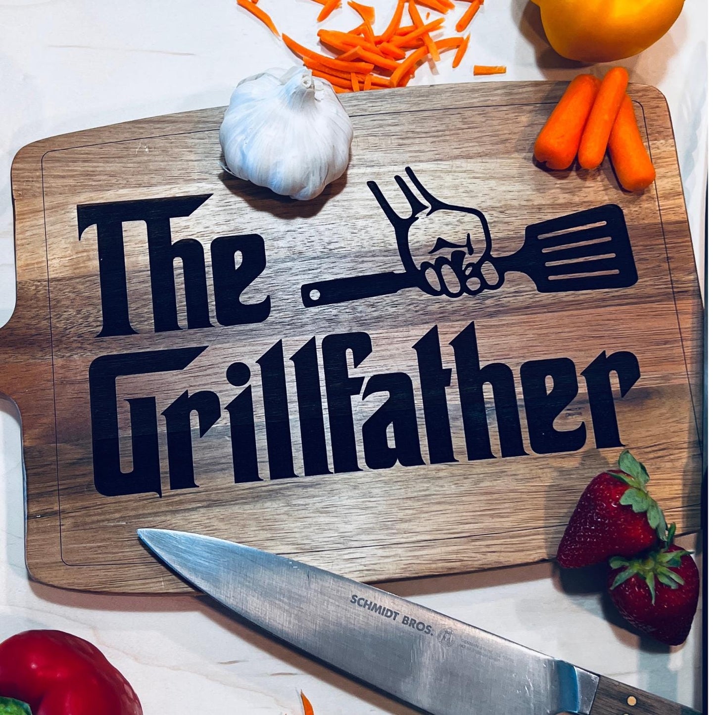 Father's Day Cutting Board, Gift For Dad, Love You Daddy, Father's Day Gift, Personalized Gifts For Husband, Cheese Board, The Grillfather