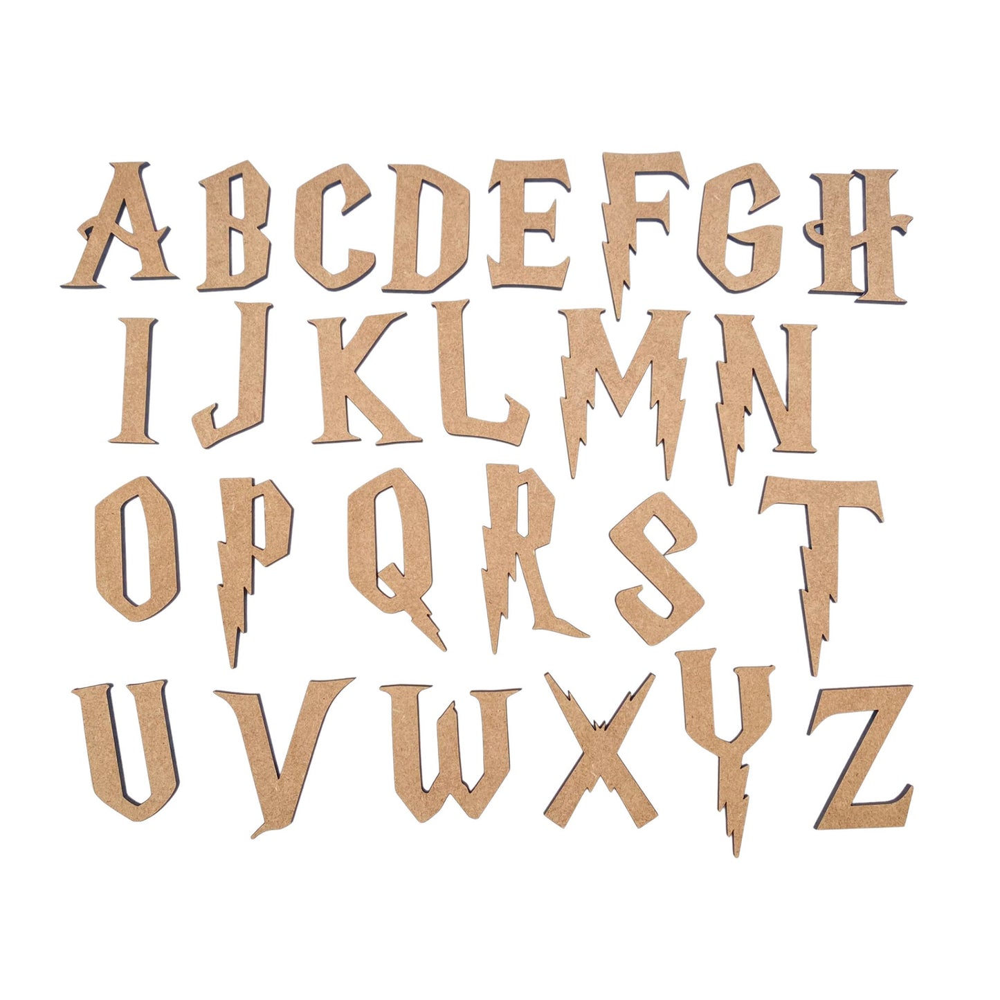 Lightning Wooden Letters