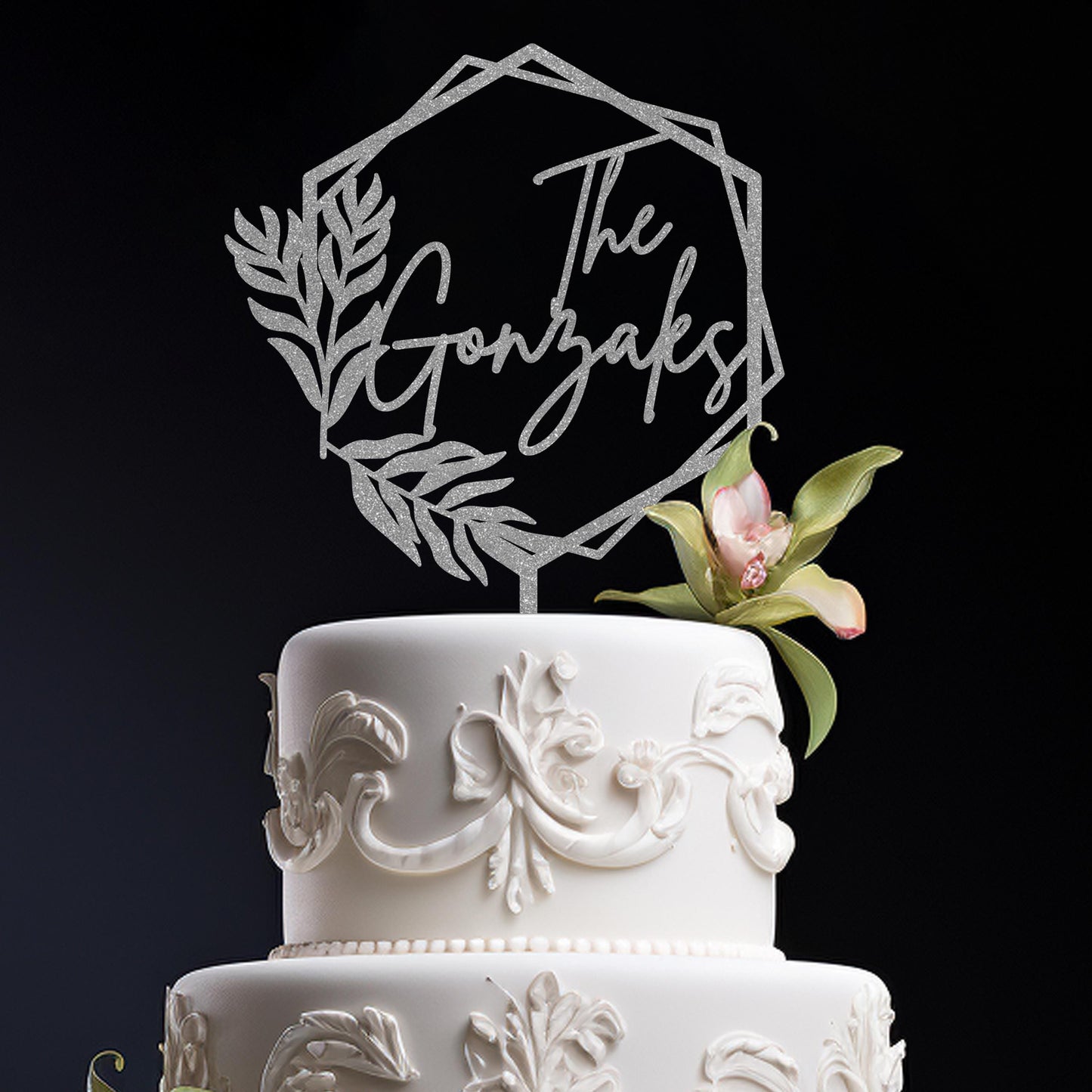 Wedding Personalized Cake Topper | Custom Name Cake Decor | Rustic Wedding Cake Decor | Anniversary Cake Topper | Personalized Wedding Decor