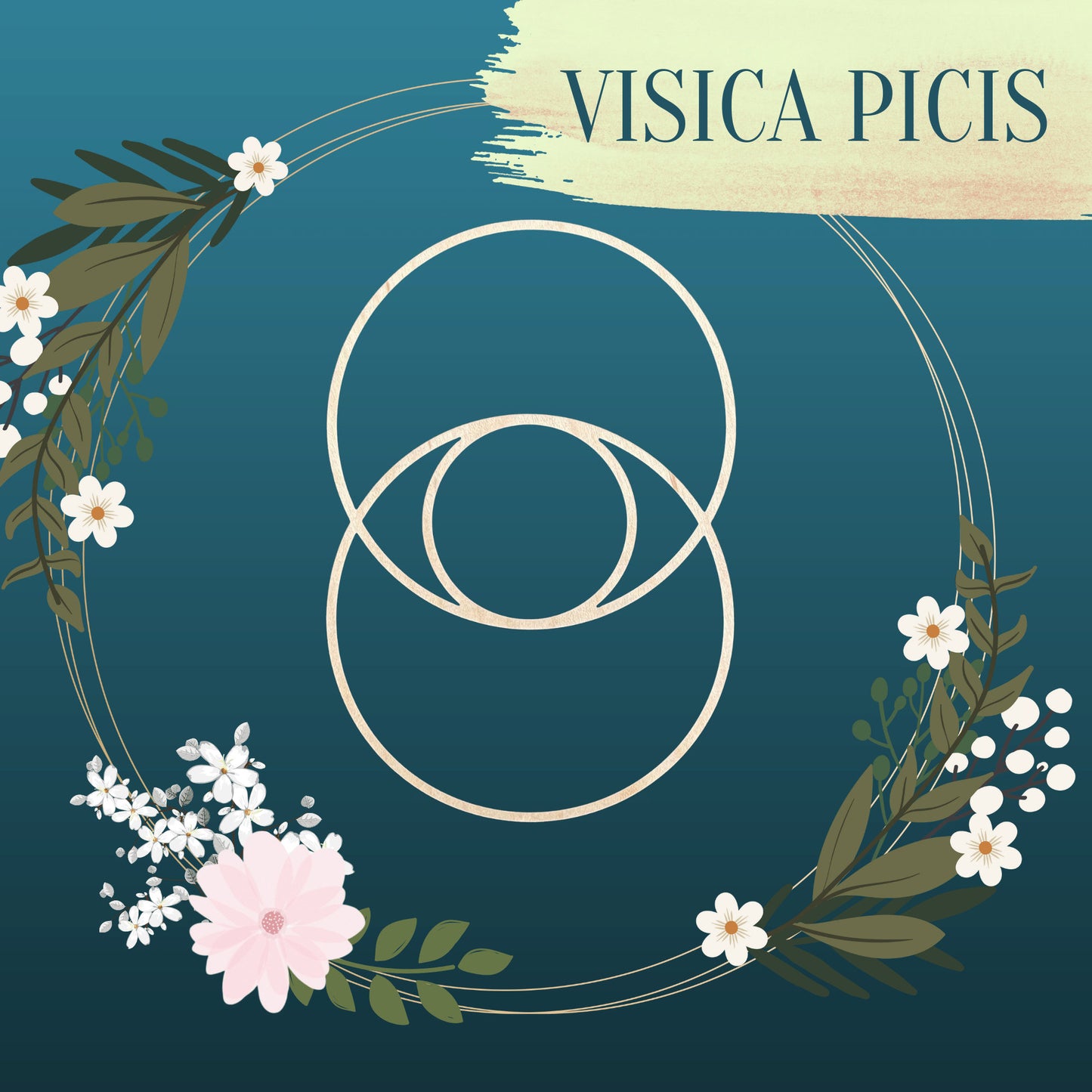 Vesica Piscis - 53 Colors | Sacred Geometry | Crystal Grid | Metaphysical | Boho Home Decor