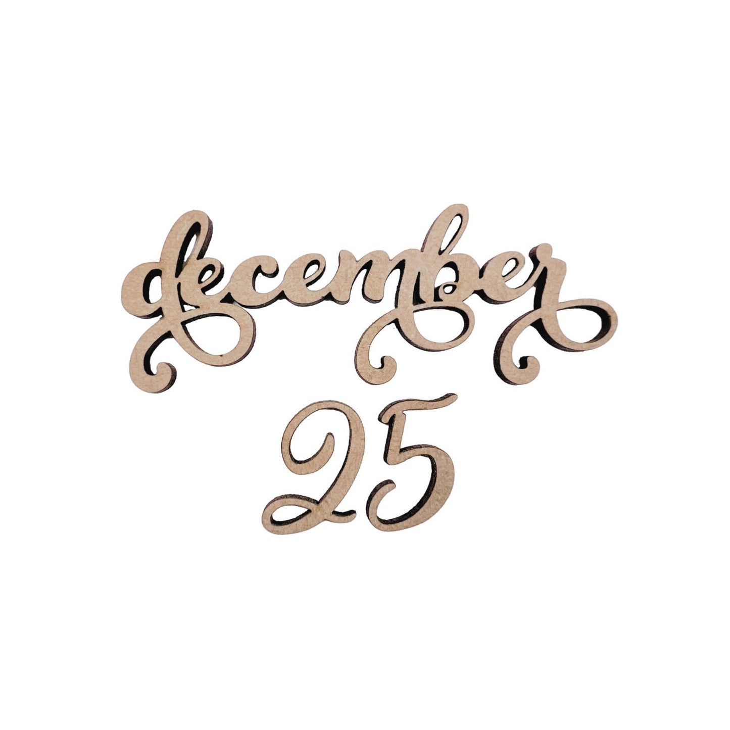 Large December 25 Wood Cutout - Christmas wood letter Number | Christmas wreath | Christmas Door hanger | Christmas Crafts |