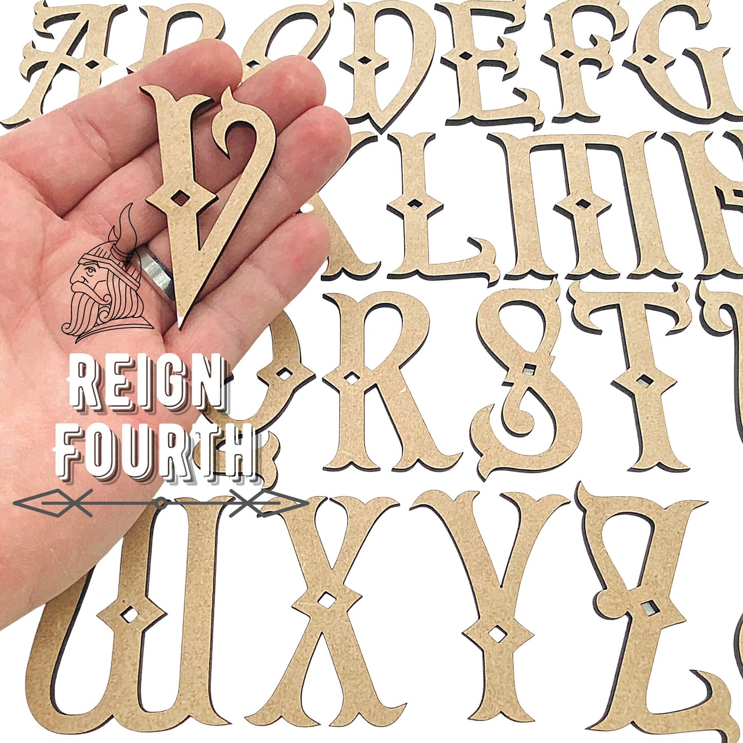 Reign Fourth Wooden Letters