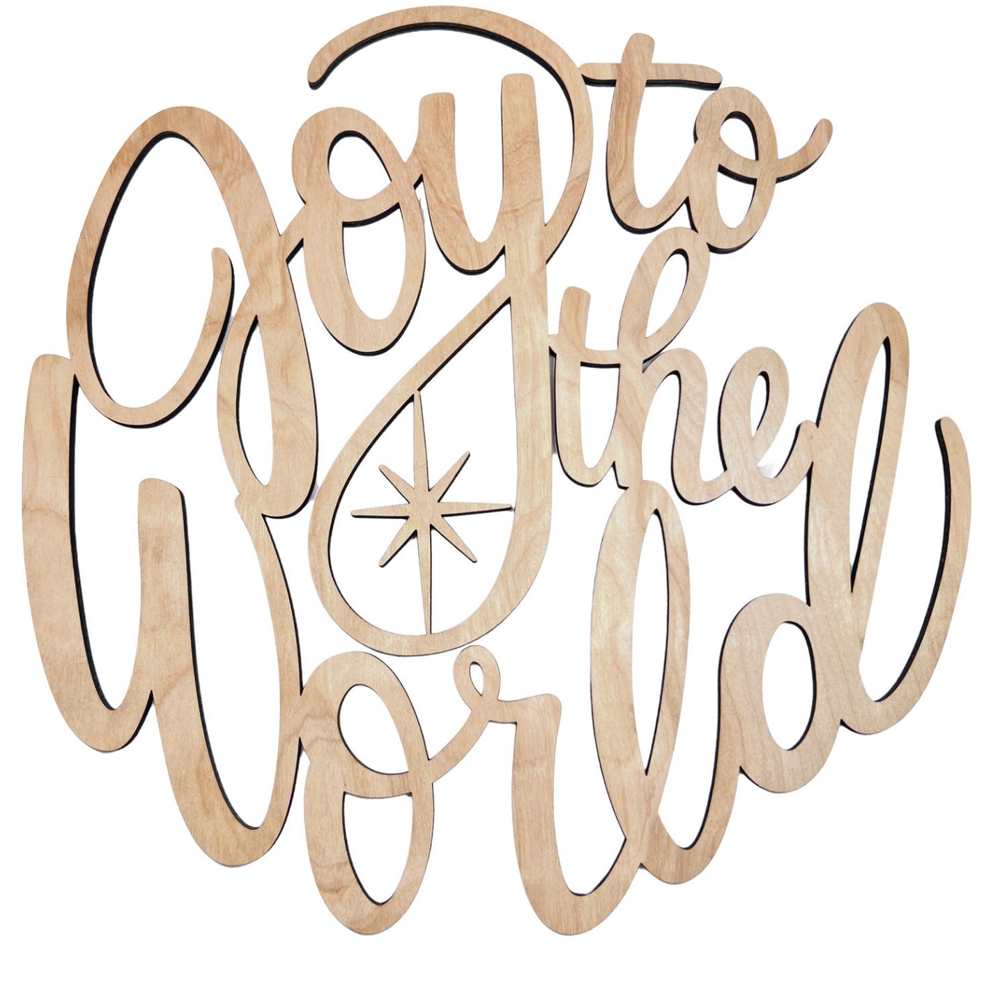 Small Joy to the World Cutout | Merry Christmas wood letter | Christmas wreath decor | Christmas Door hanger | Christmas Crafts |
