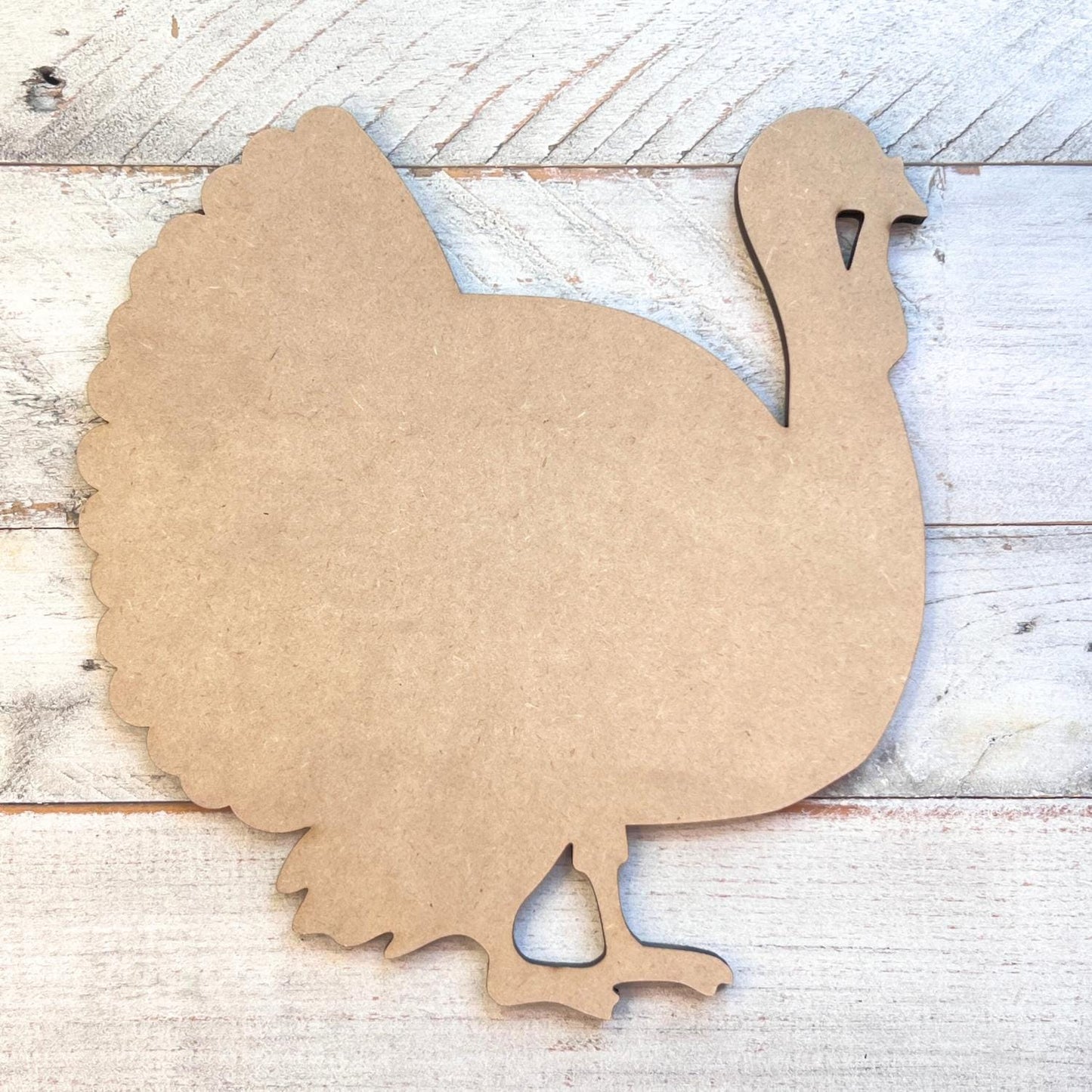 Wood Turkey Craft Shape | Thanksgiving Turkey Wood Cutout