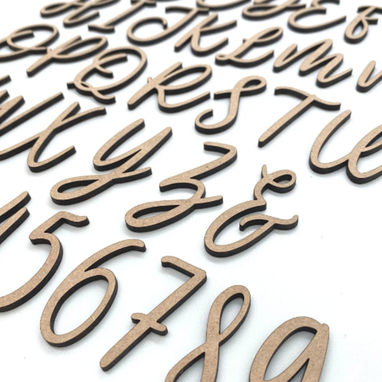 Small Bluehonest Font | Wooden Letters | Unfinished Letters | Cursive Letters | Monogram | Wood Cutout | Classroom Decor | School Project