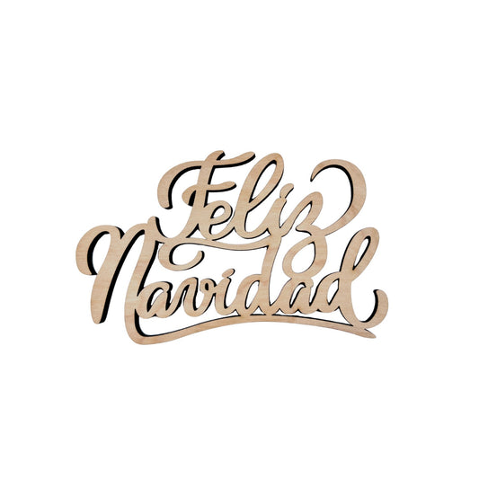 Large Feliz Navidad Wood Word Cutout | Merry Christmas wood letter | Christmas wreath | Christmas Door hanger | Christmas Crafts |