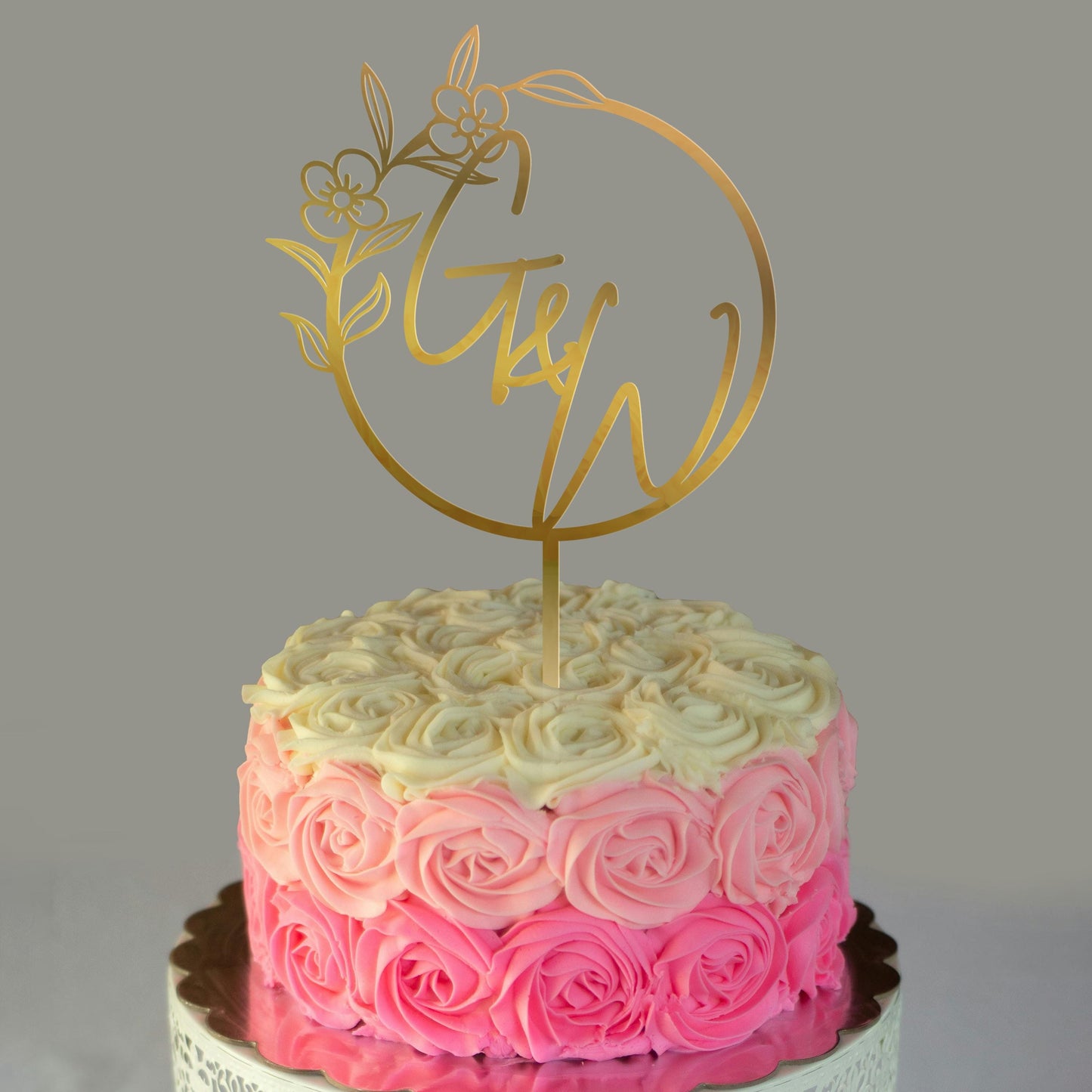 Wedding Personalized Cake Topper | Custom Name Cake Decor | Rustic Wedding Cake Decor | Anniversary Cake Topper | Personalized Wedding Decor