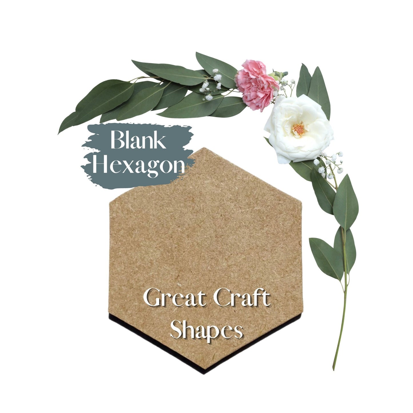 Blank Hexagon | Wood Hexagon | Wooden Craft Hexagon | Blank Wood Hexagon | Wood Blanks | Wood Disc | Kids Art | School Projects | DIY