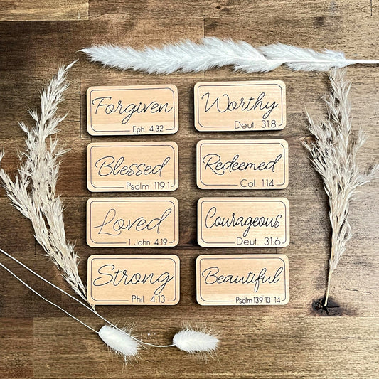 Bible verse magnets/ Christian Magnets/ Refrigerator Magnets/ Gift Ideas