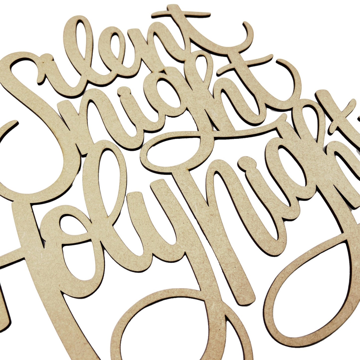 Large Silent Night Holy Night Cutout | Merry Christmas wood letter | Christmas wreath decor | Christmas Door hanger | Christmas Crafts |