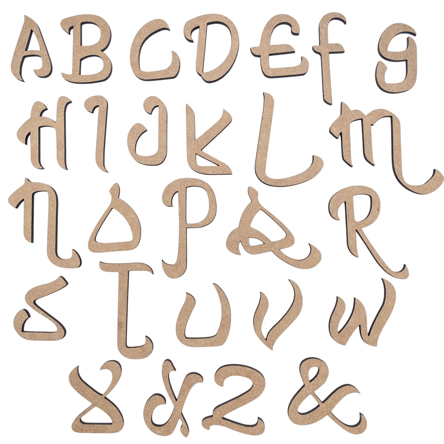 Arabian Nights Wooden Letters