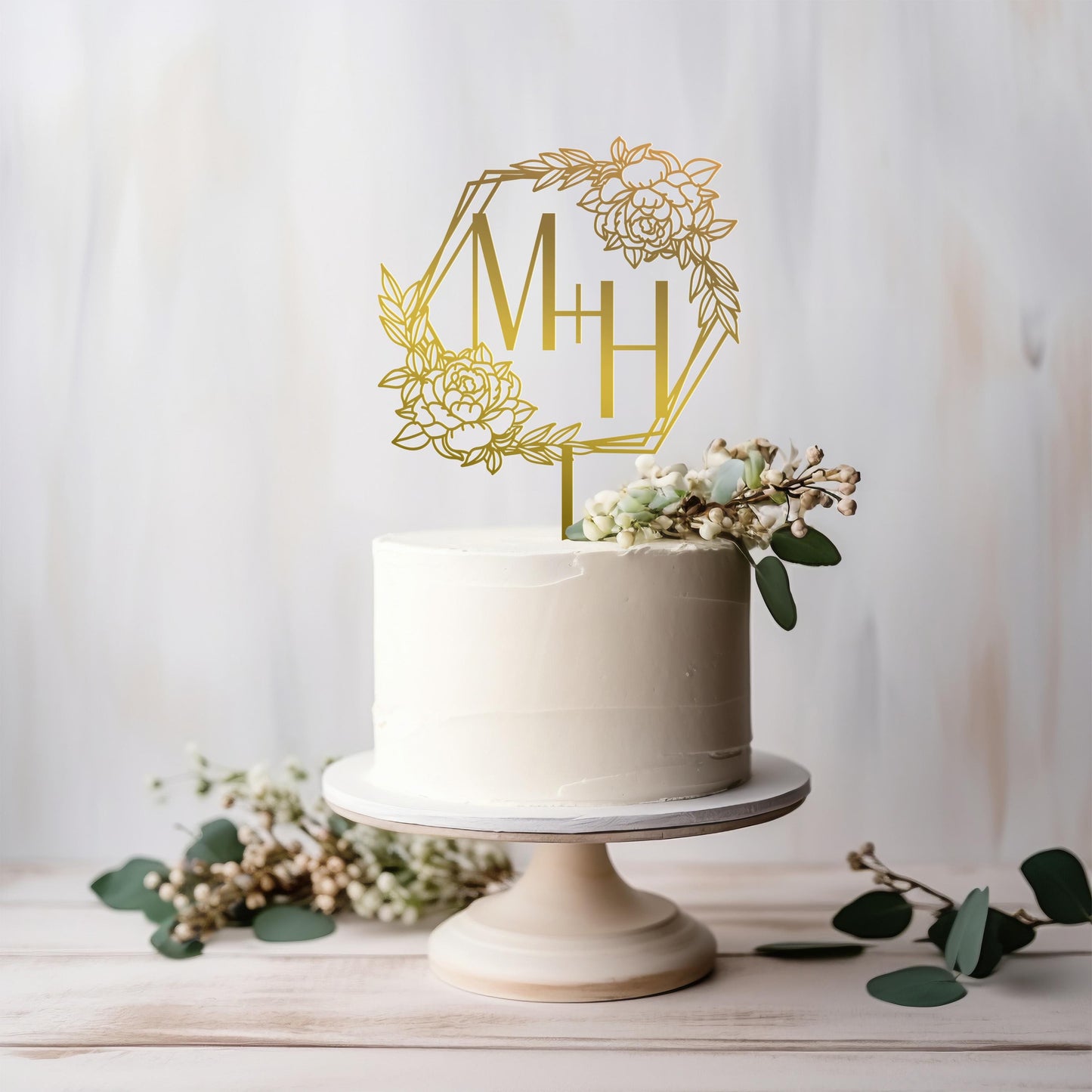 Wedding Personalized Cake Topper | Custom Name Cake Decor | Rustic Wedding Cake Decor | Anniversary Cake Topper | Personalized Wedding Decor