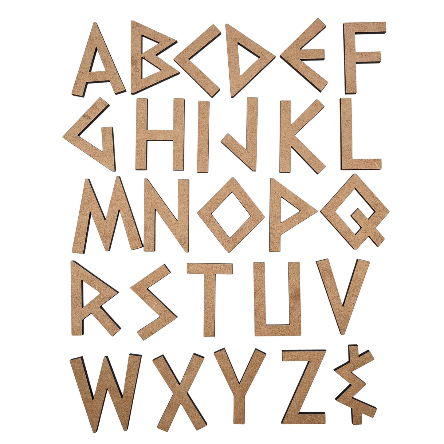 Paleo Greek Wooden Letters