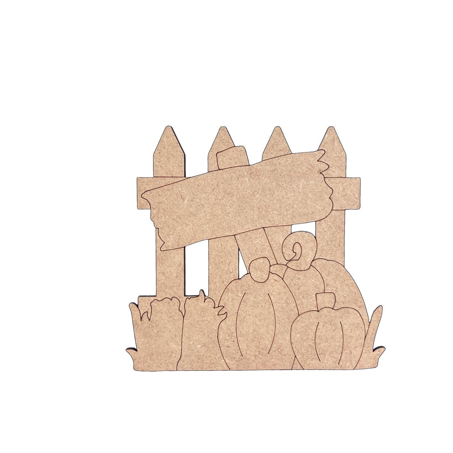 Pumpkin Patch Fence | Paint by Lines