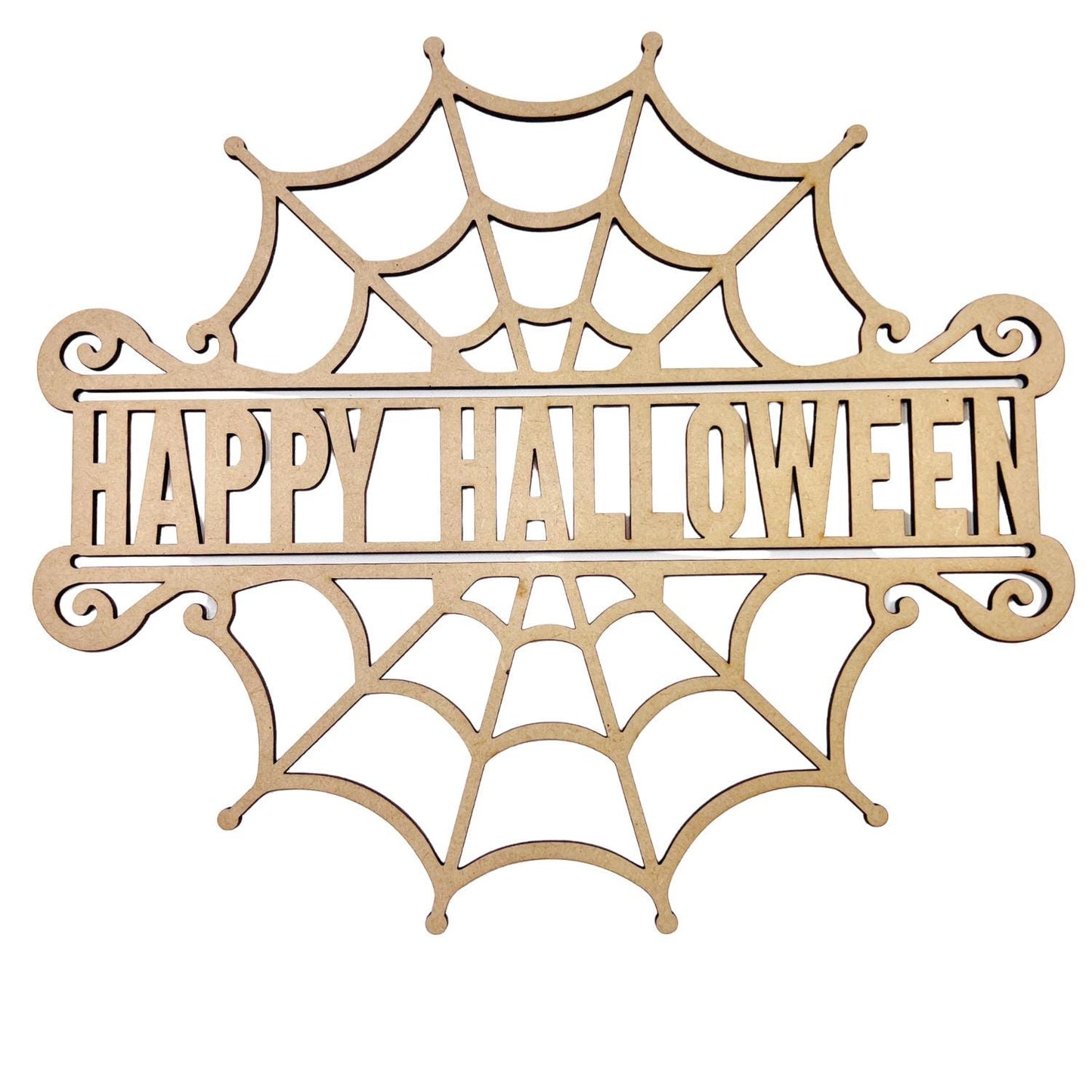 Large Spider Web with Last Name | Personalized Halloween Decor | DIY Halloween door sign | Family Name Halloween Sign