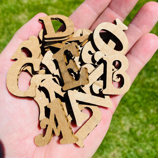 Cardboard Letters, Unfinished Letters, Kids Art, Craft Letters, Alphabet, School Project, Recycled, Cheap Letters, DIY, Paintable