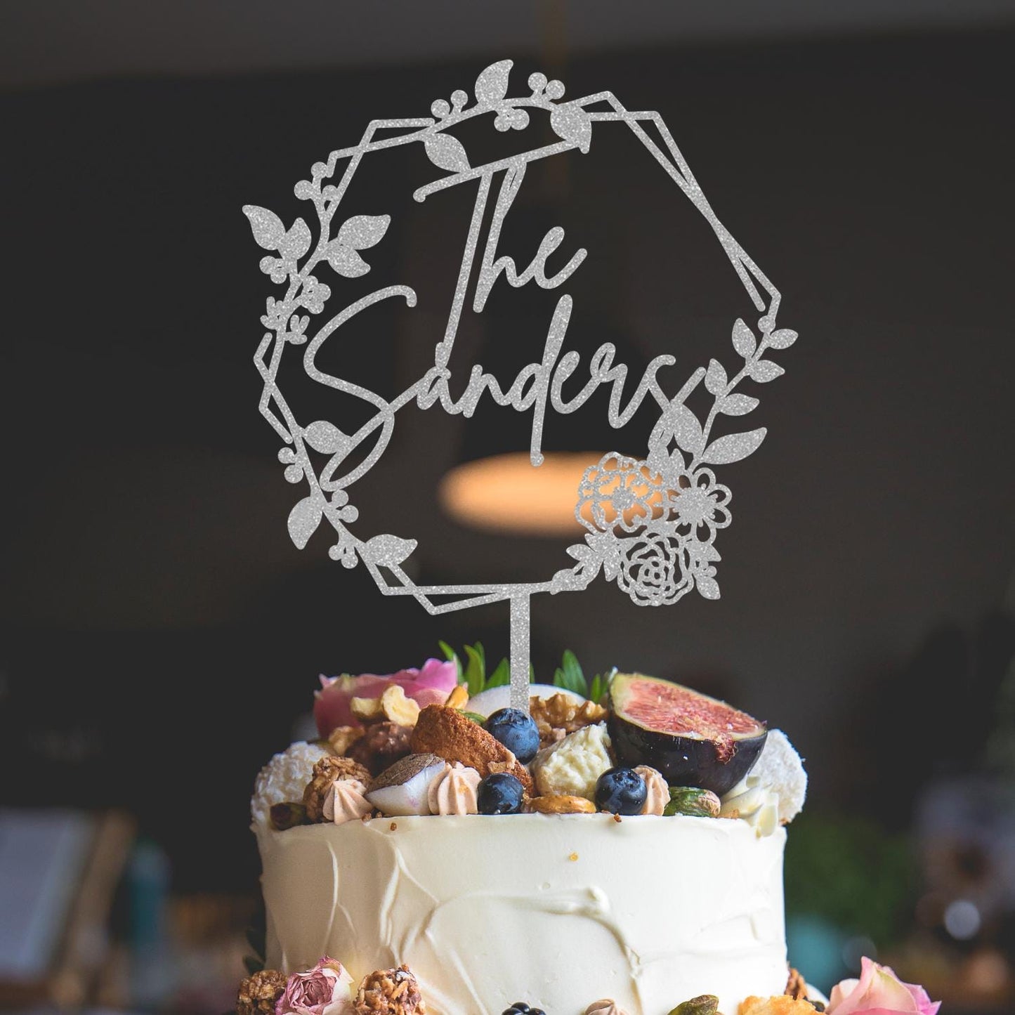 Wedding Personalized Cake Topper | Custom Name Cake Decor | Rustic Wedding Cake Decor | Anniversary Cake Topper | Personalized Wedding Decor