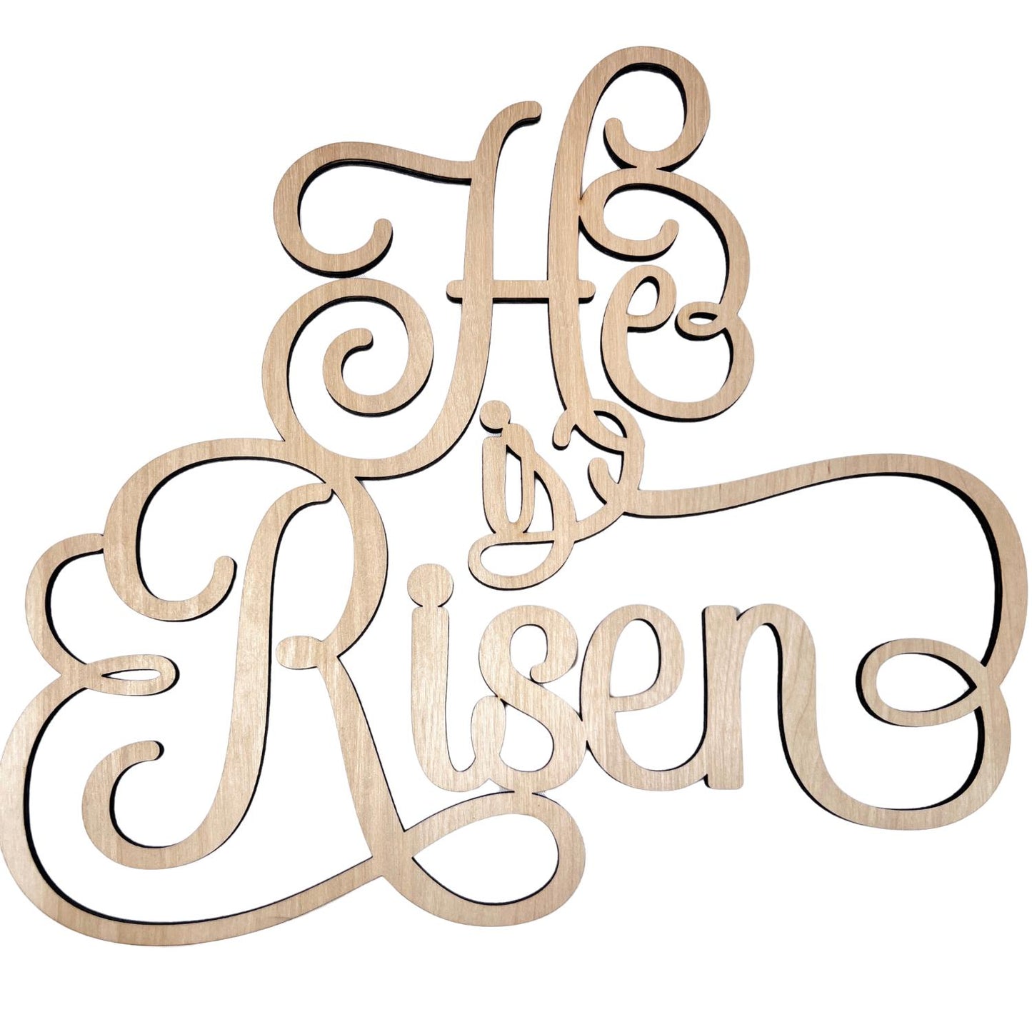 Small He Is Risen Wood Words | Connected Wood Words | Easter Crafts | Easter Decor | Christian Crafts | Easter Door Hanger | Easter Sign