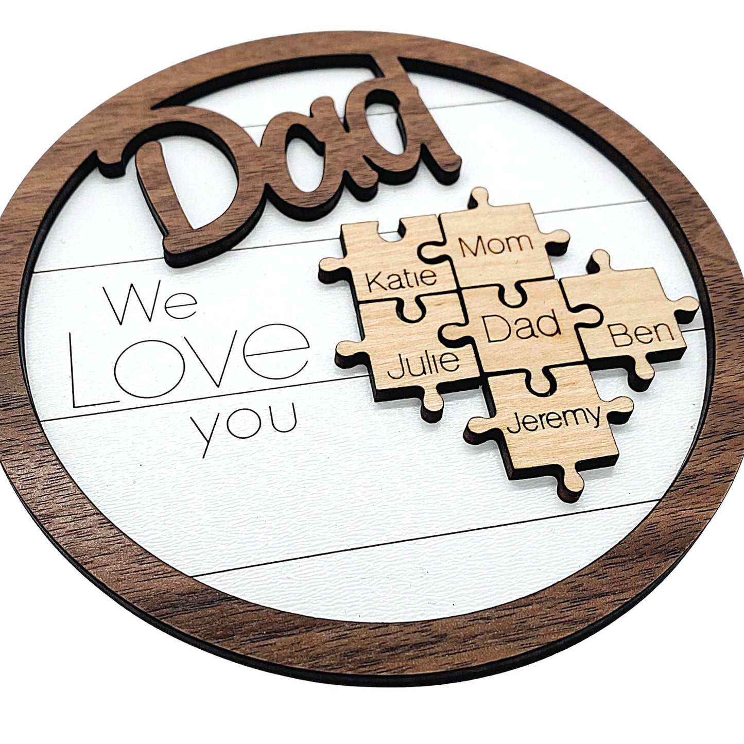 Father's Day Puzzle Piece Plaque | Father's Day Gift | Personalize Father's Day Gift | Dad Birthday Gift