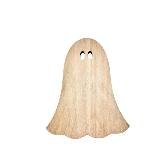 Large Wooden Ghost with Hollow Eye| Halloween Ghost Craft Shape