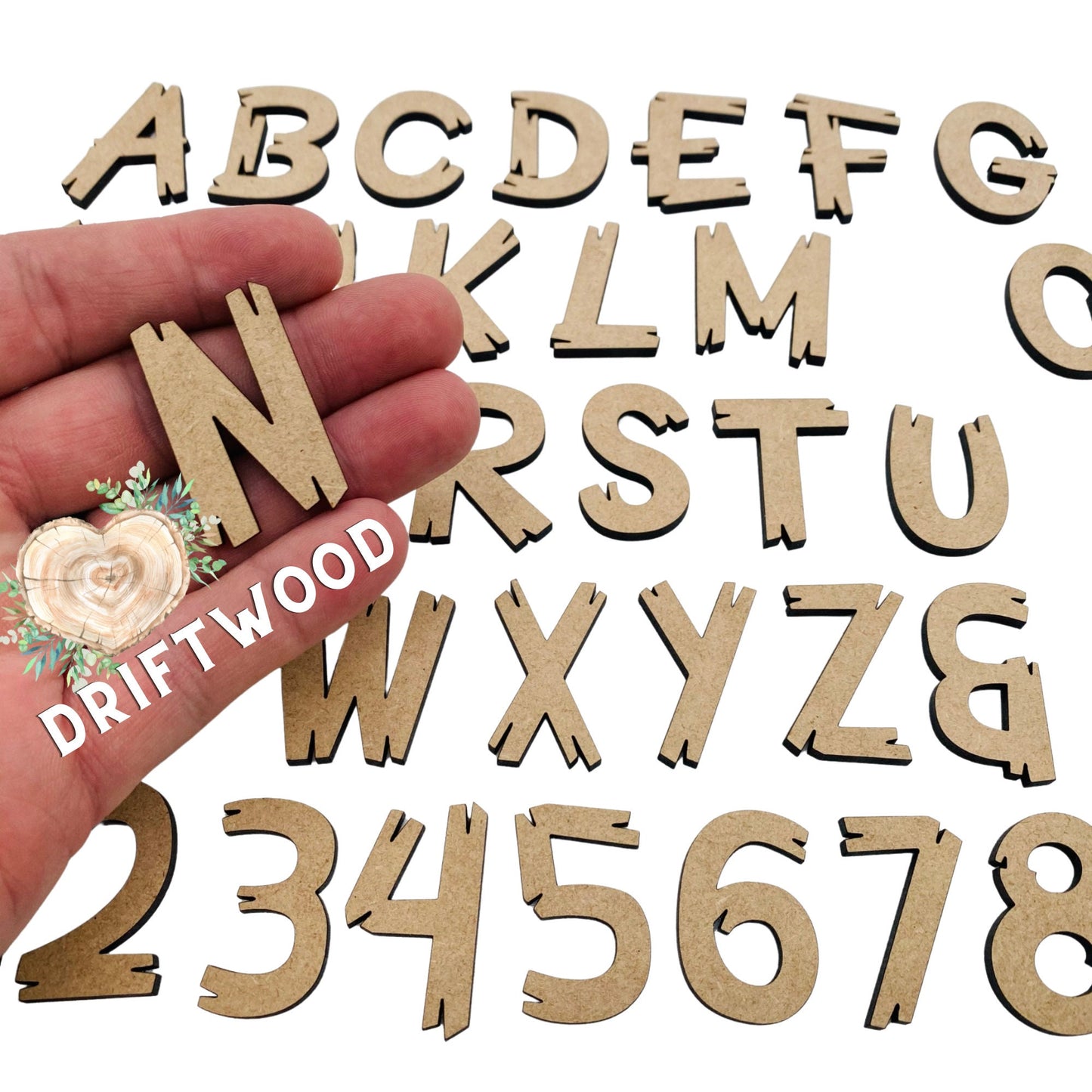 Driftwood Wooden Letters