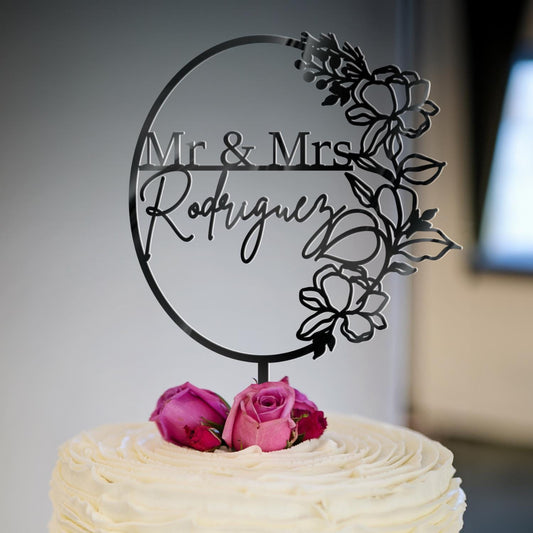 Wedding Personalized Cake Topper | Custom Name Cake Decor | Rustic Wedding Cake Decor | Anniversary Cake Topper | Personalized Wedding Decor