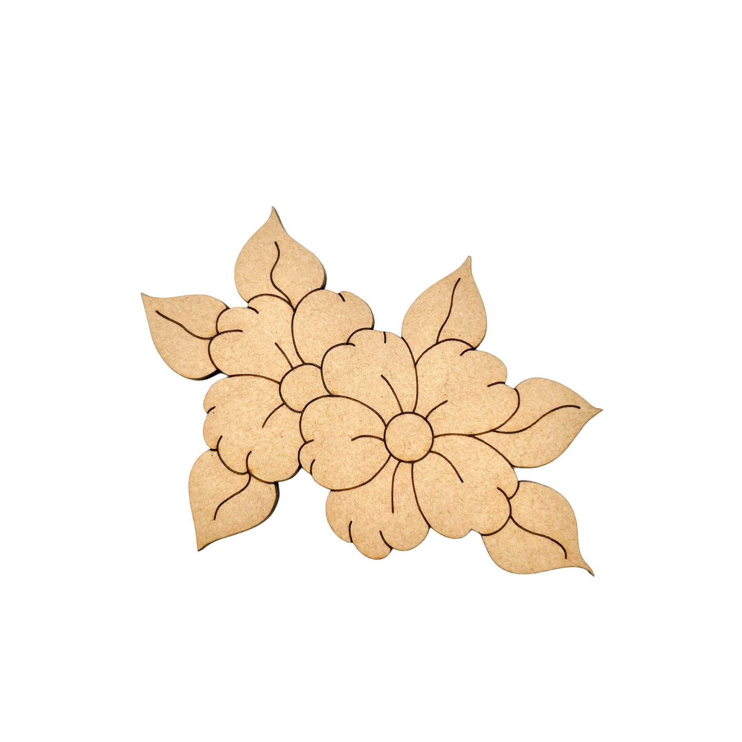 Small 3"-10" | Wood Flowers | Wood Flower Decor | Flower Boquet | Craft Wood Shapes | Spring Decor | DIY Crafts | Paint by Lines