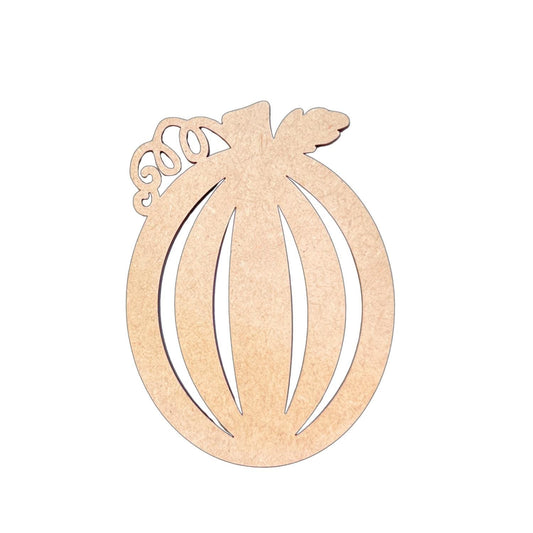 Tall Pumpkin Cutout with Designs- Fall Wood Craft- Paint by line