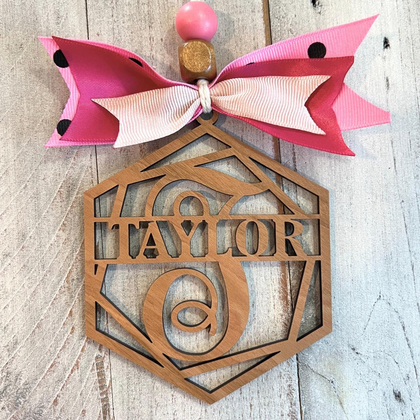 Taylor Car Charm | Monogram T - Taylor Car Charm | Clearance