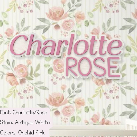 Girls Wood Name Sign | Custom Name Sign | Girls Nursery | Girls Room Decor